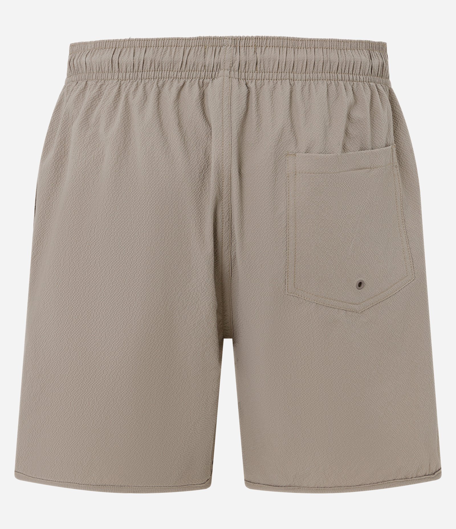 Bermuda Running em Microfibra com Textura Creponada Marrom 2