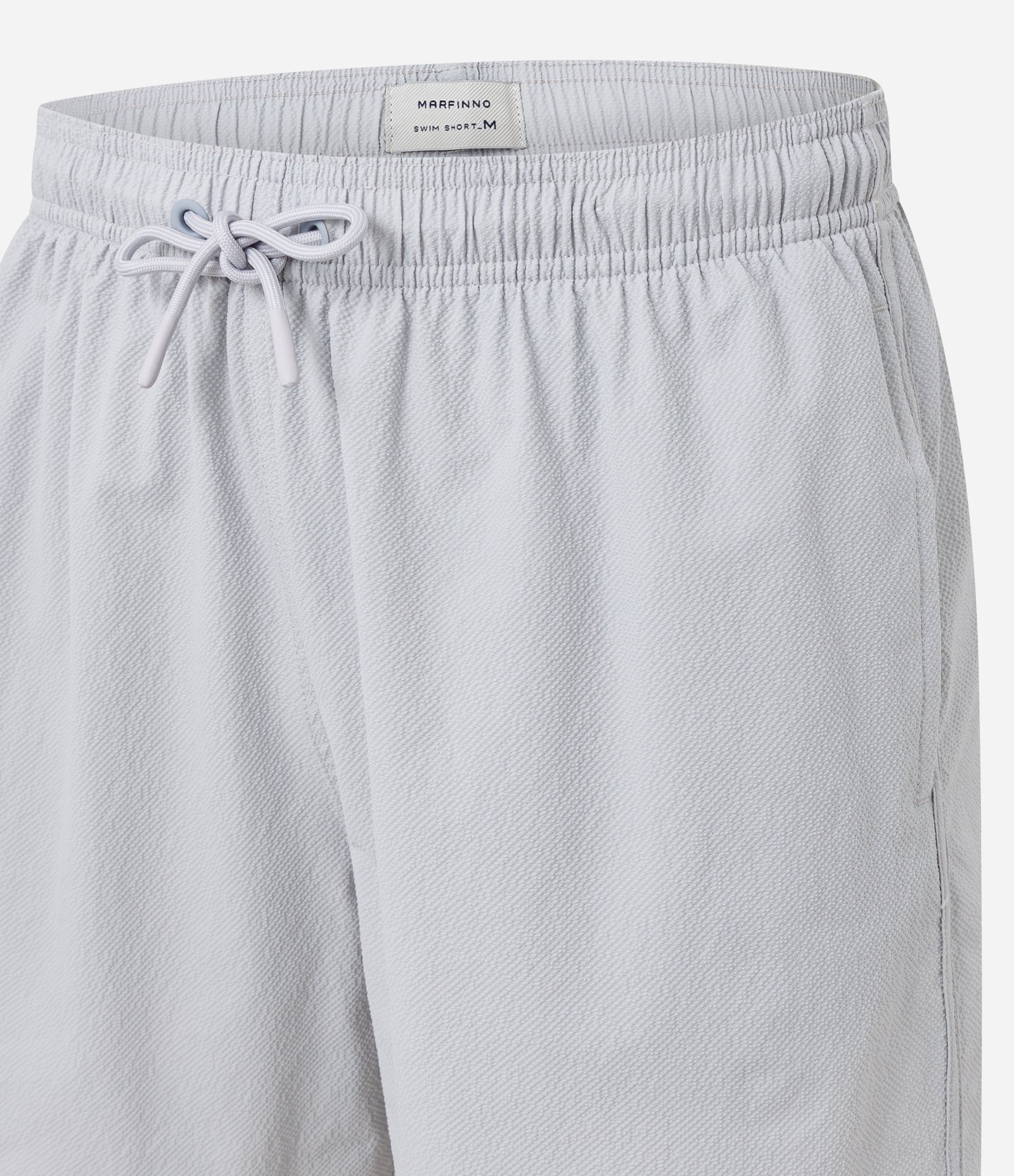 Bermuda Running em Microfibra com Textura Creponada Cinza 2