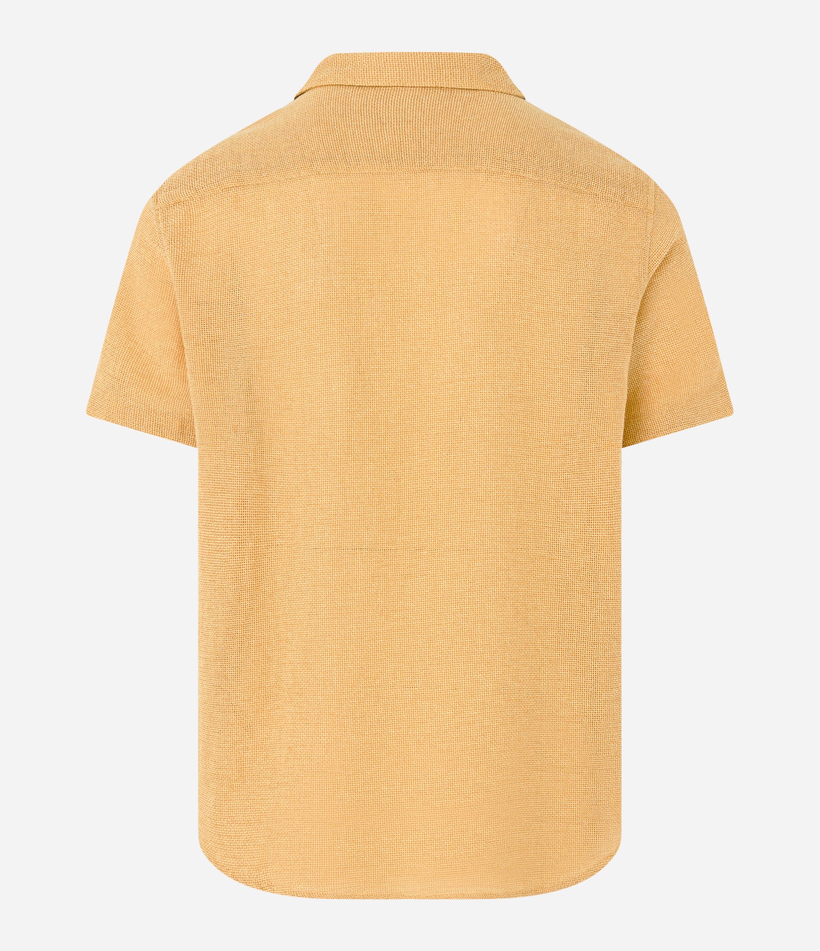 Camisa Comfort em Algodão com Textura Amarelo 8