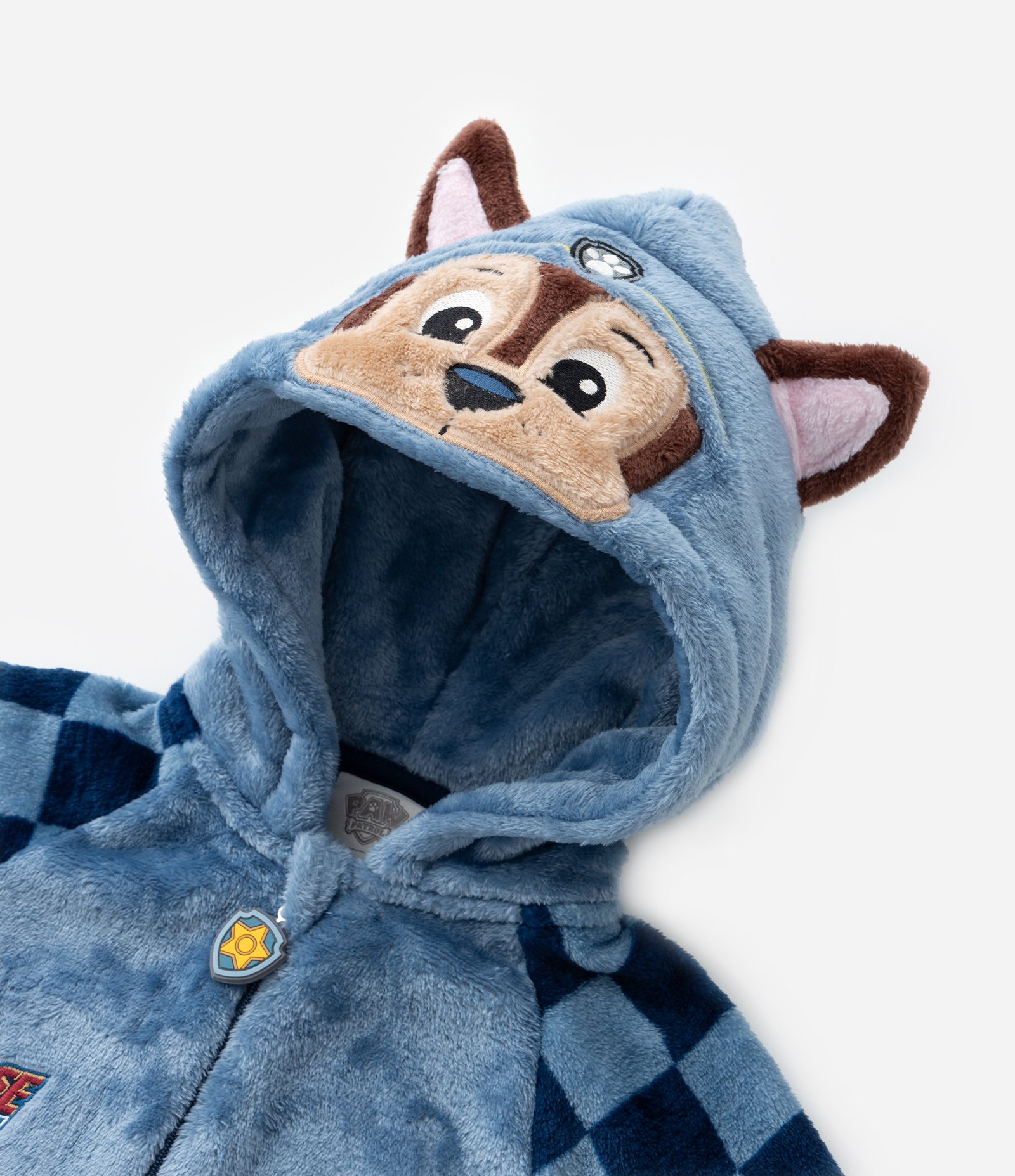 Pijama Jumper Infantil em Fleece com Bordado Chase - Tam 2 a 6 Anos Azul 8