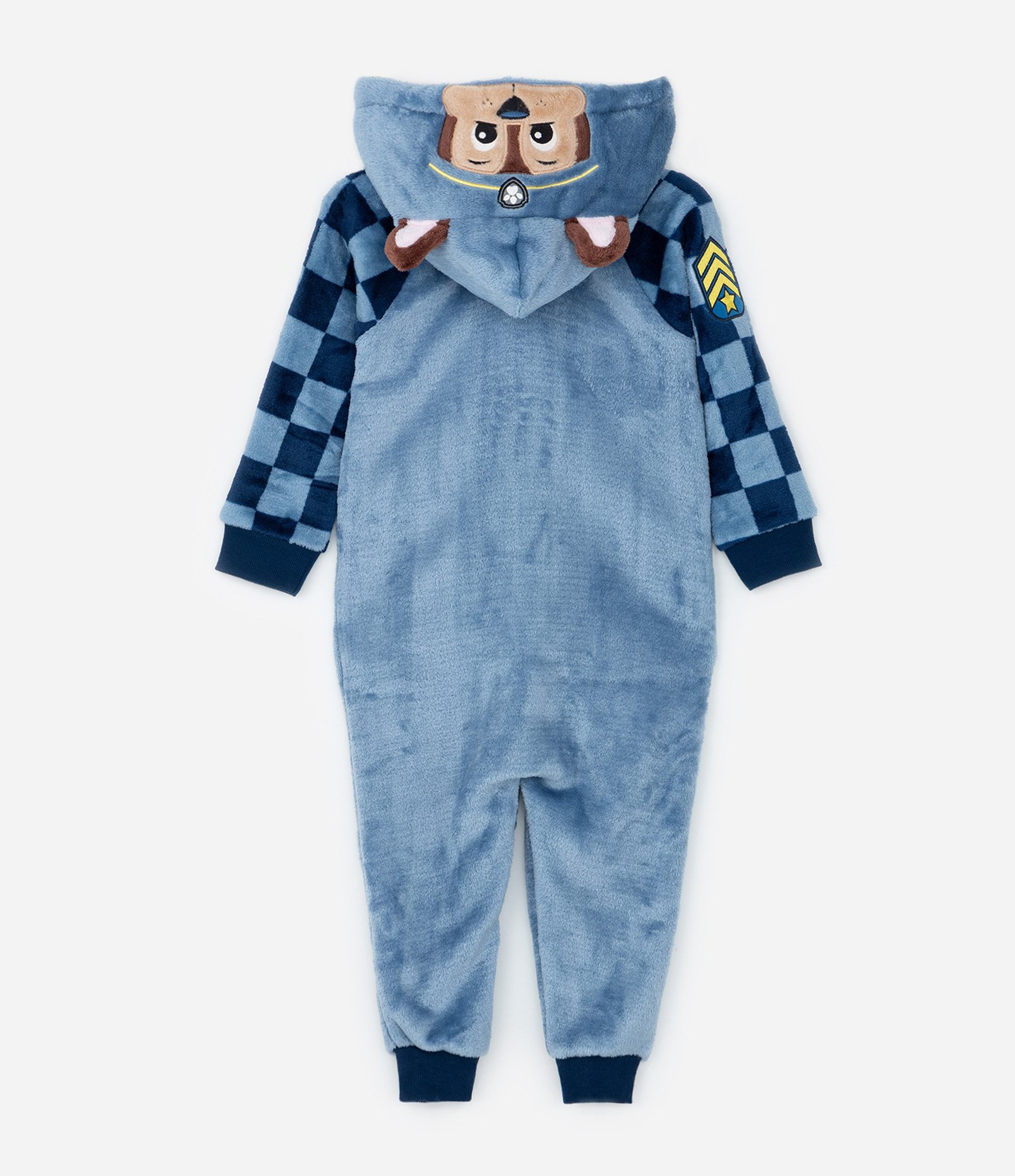Pijama Jumper Infantil em Fleece com Bordado Chase - Tam 2 a 6 Anos Azul 3