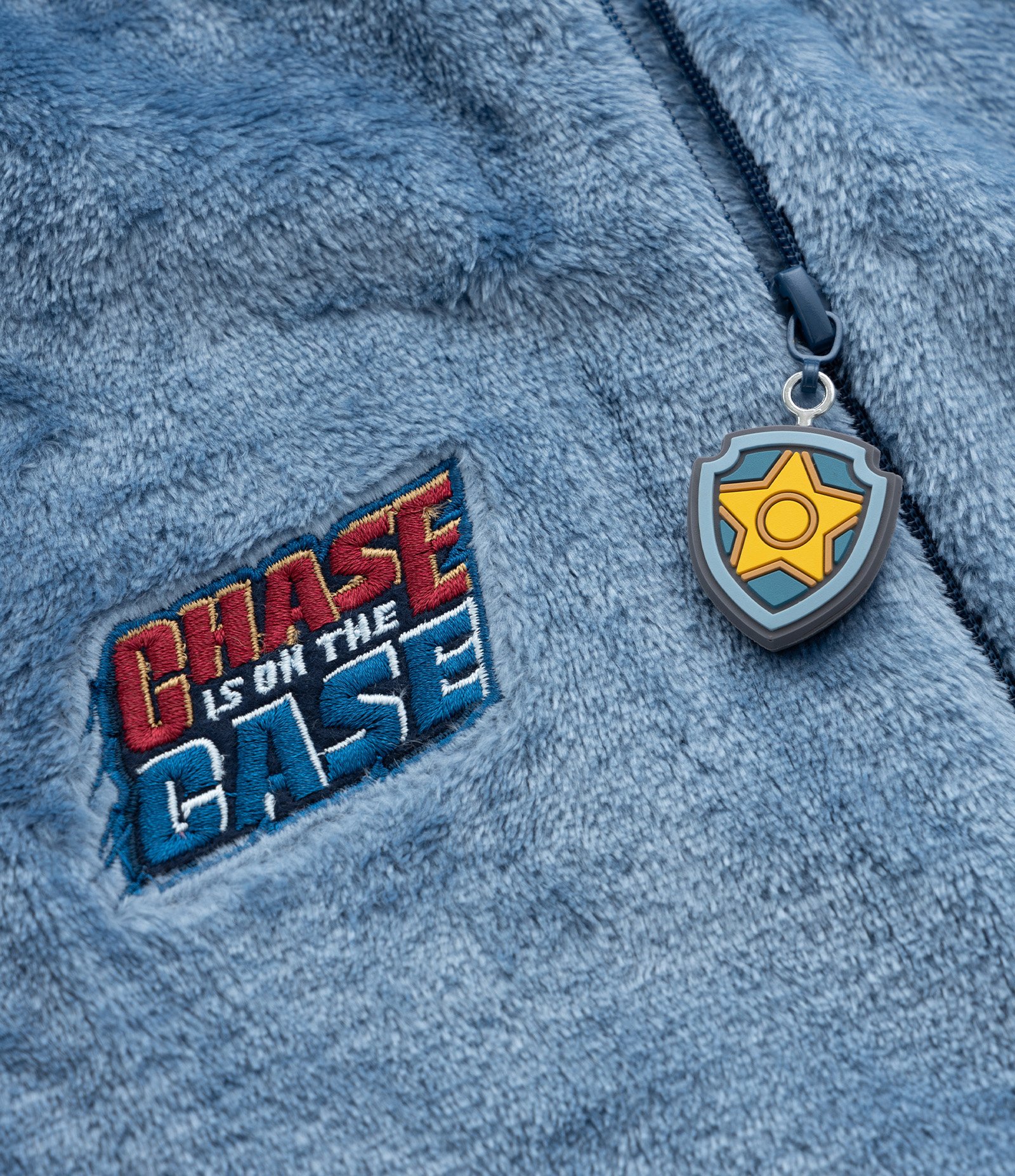 Pijama Jumper Infantil em Fleece com Bordado Chase - Tam 2 a 6 Anos Azul 6