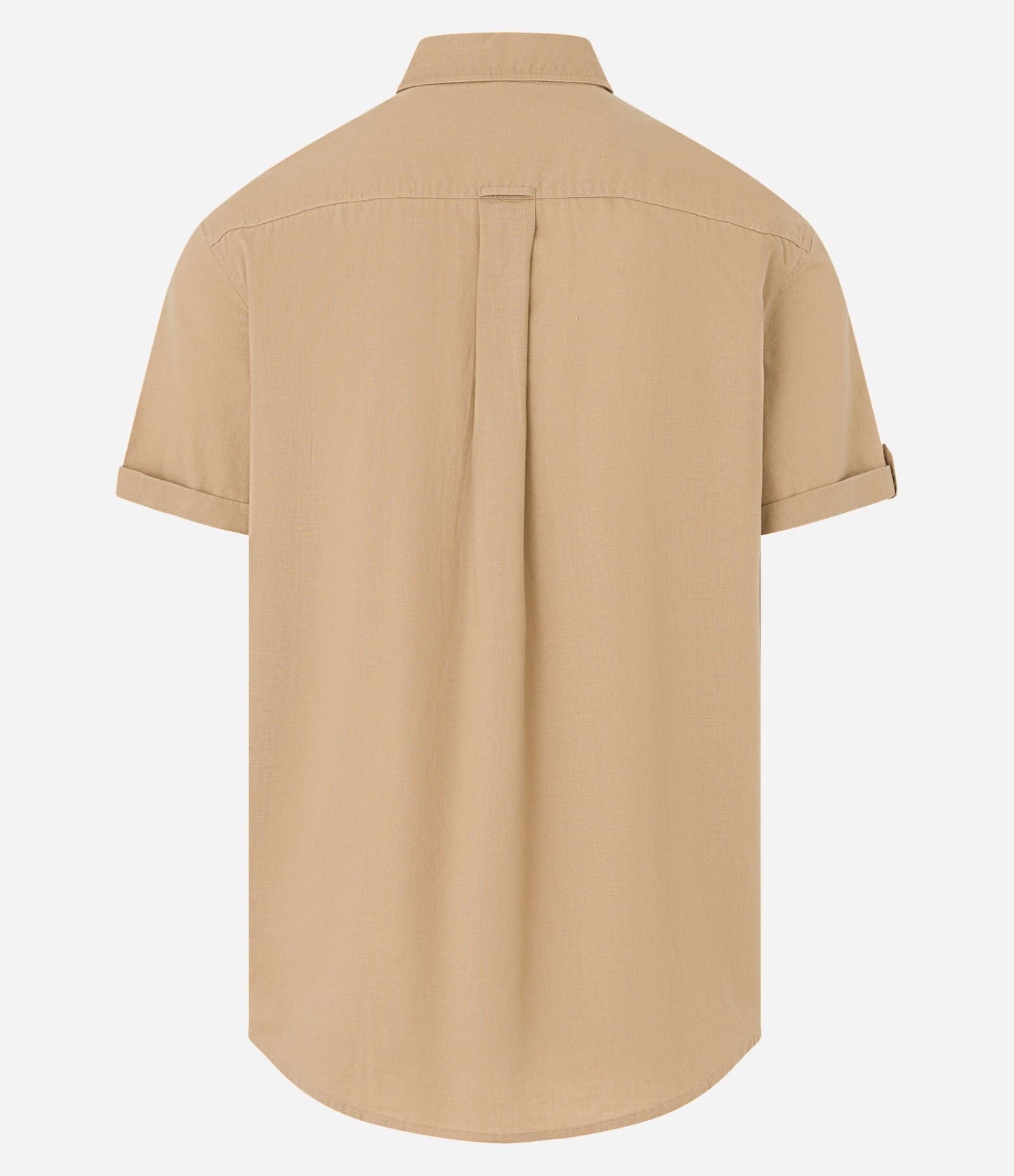Camisa Comfort em Linho com Bolso e Dobra na Manga 2