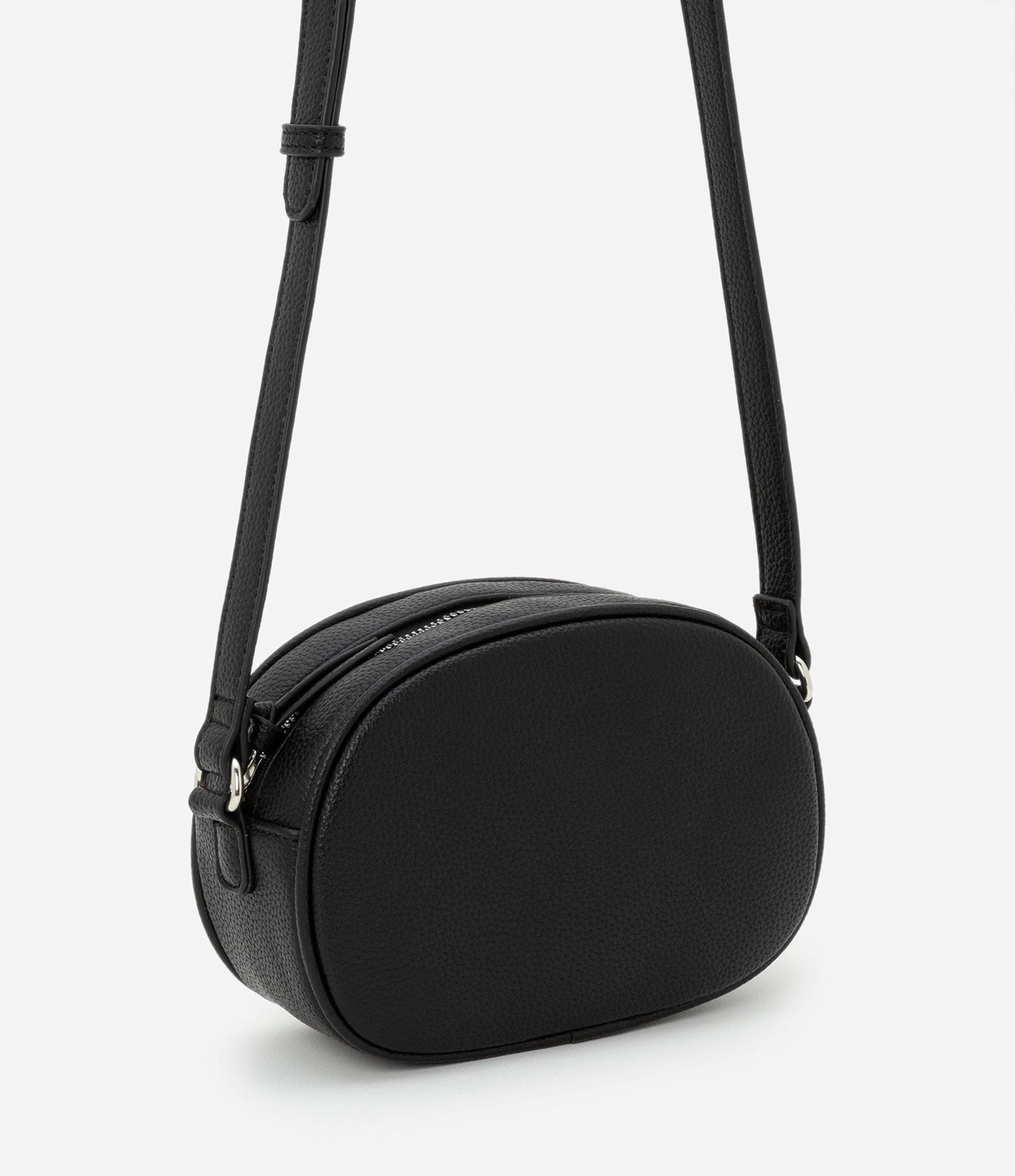 Bolsa Camera Bag Pequena com Bolso Frontal Preto 2