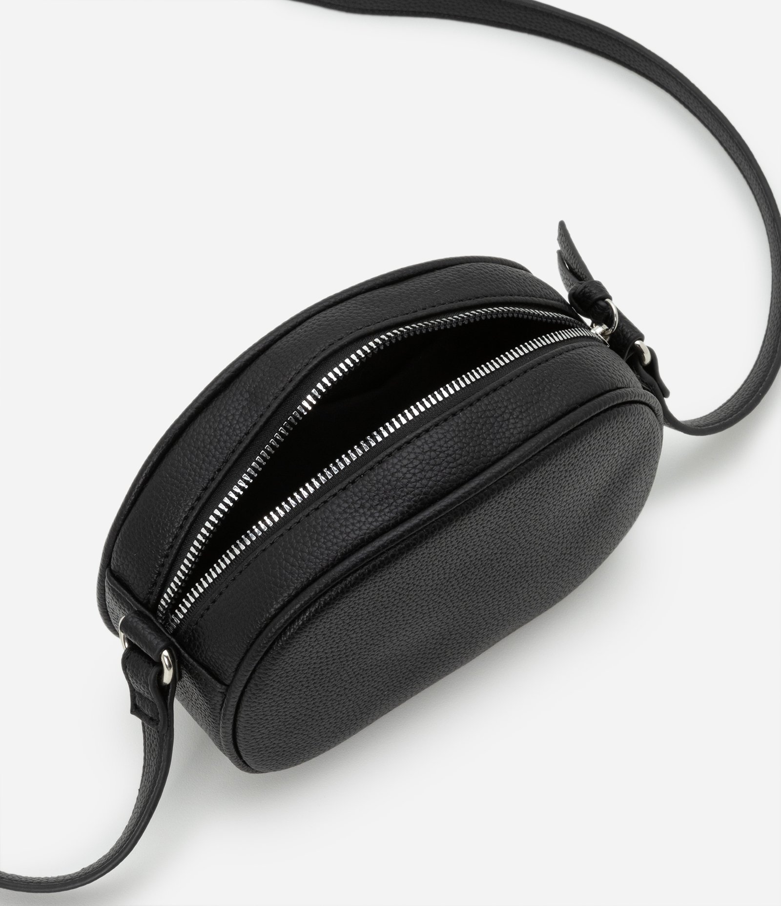 Bolsa Camera Bag Pequena com Bolso Frontal Preto 6