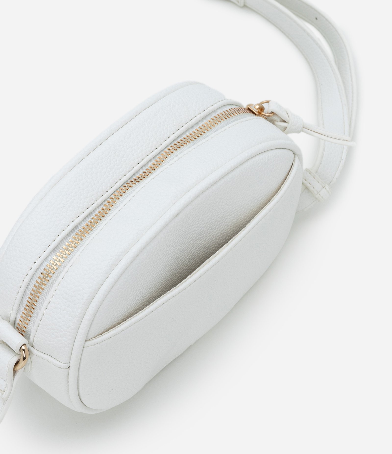 Bolsa Camera Bag Pequena com Bolso Frontal Off White 4