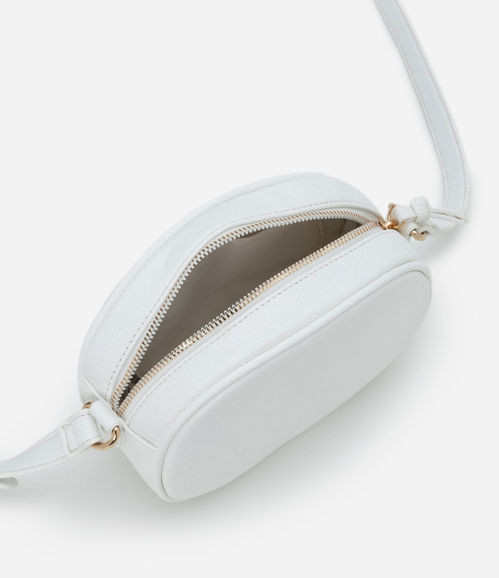 Bolsa Camera Bag Pequena com Bolso Frontal Off White 5