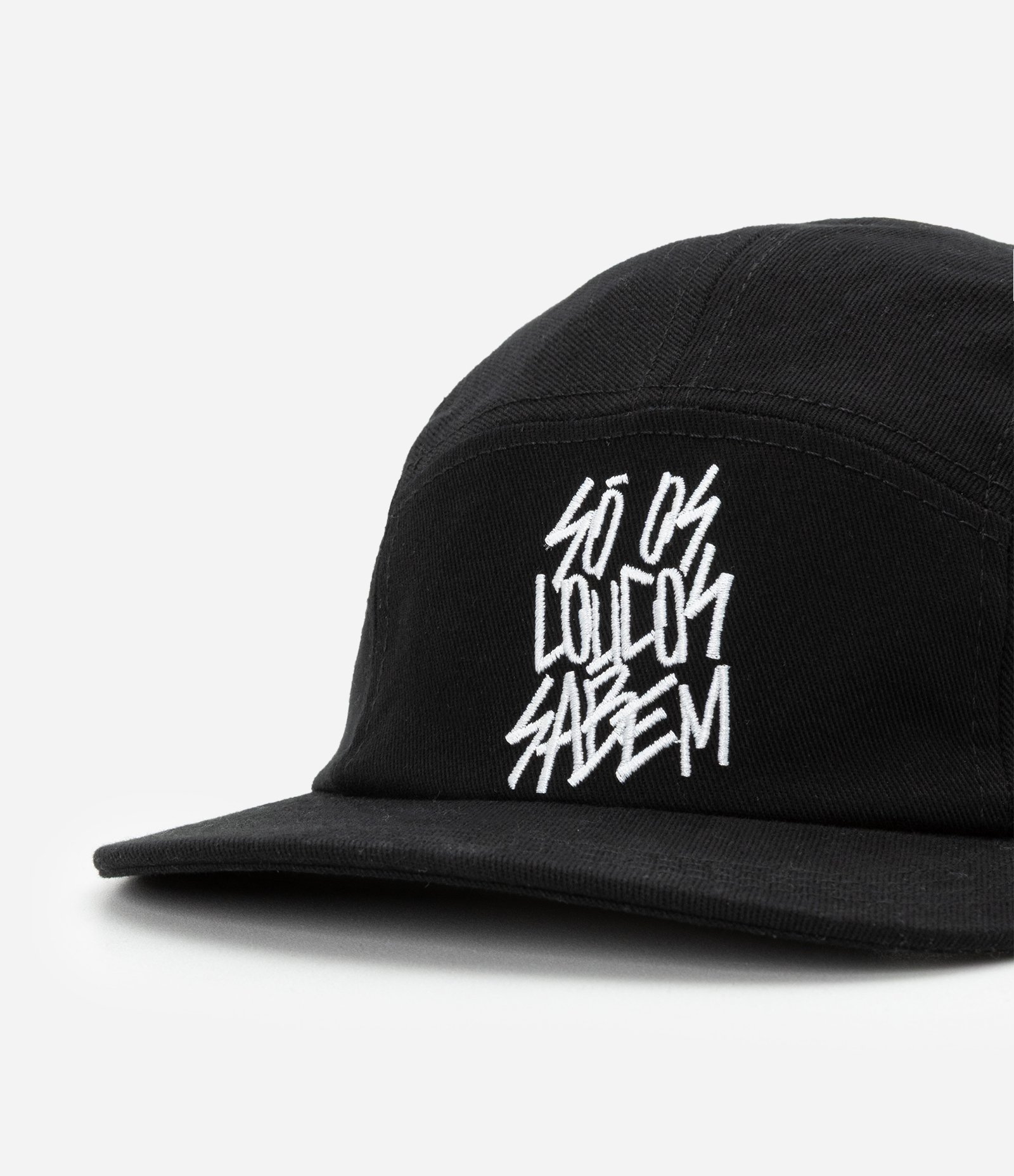 Boné Aba Reta em Sarja com Música Charlie Brown Jr Preto 6