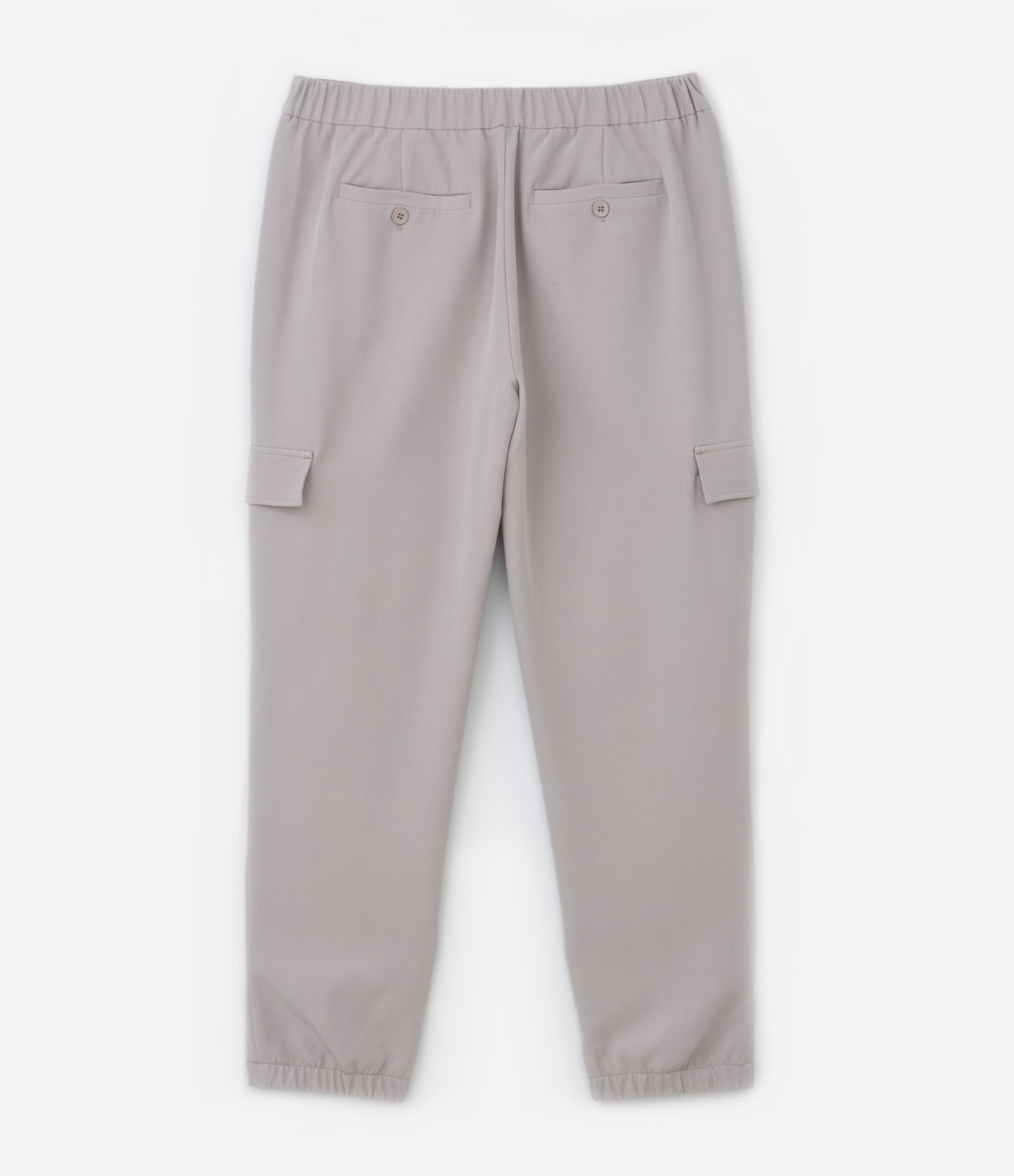 Calça em Sarja Cargo Easy Care com Detalhe Lateral Bege 6