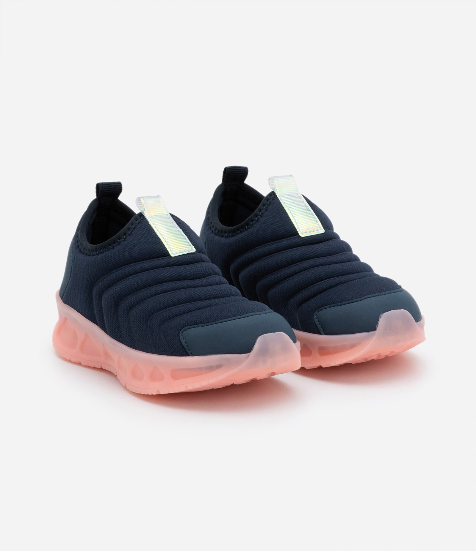 Tênis Infantil com Textura e Solado Led - Tam 20 ao 28 Azul 2