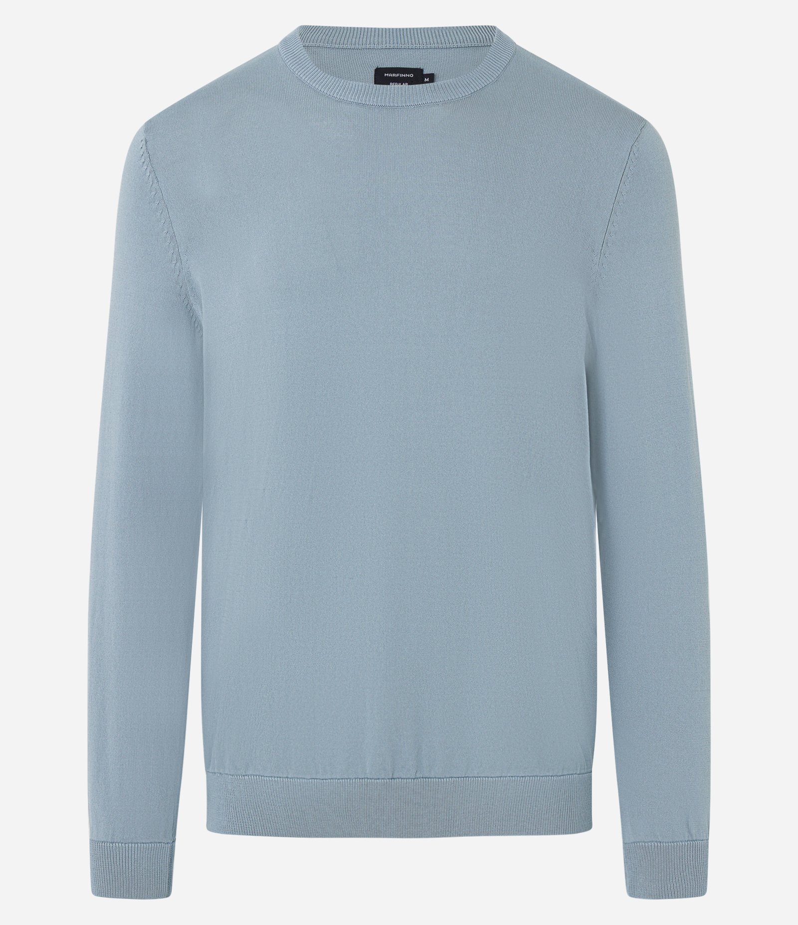 Suéter Básico em Viscose com Gola Redonda Cinza 4