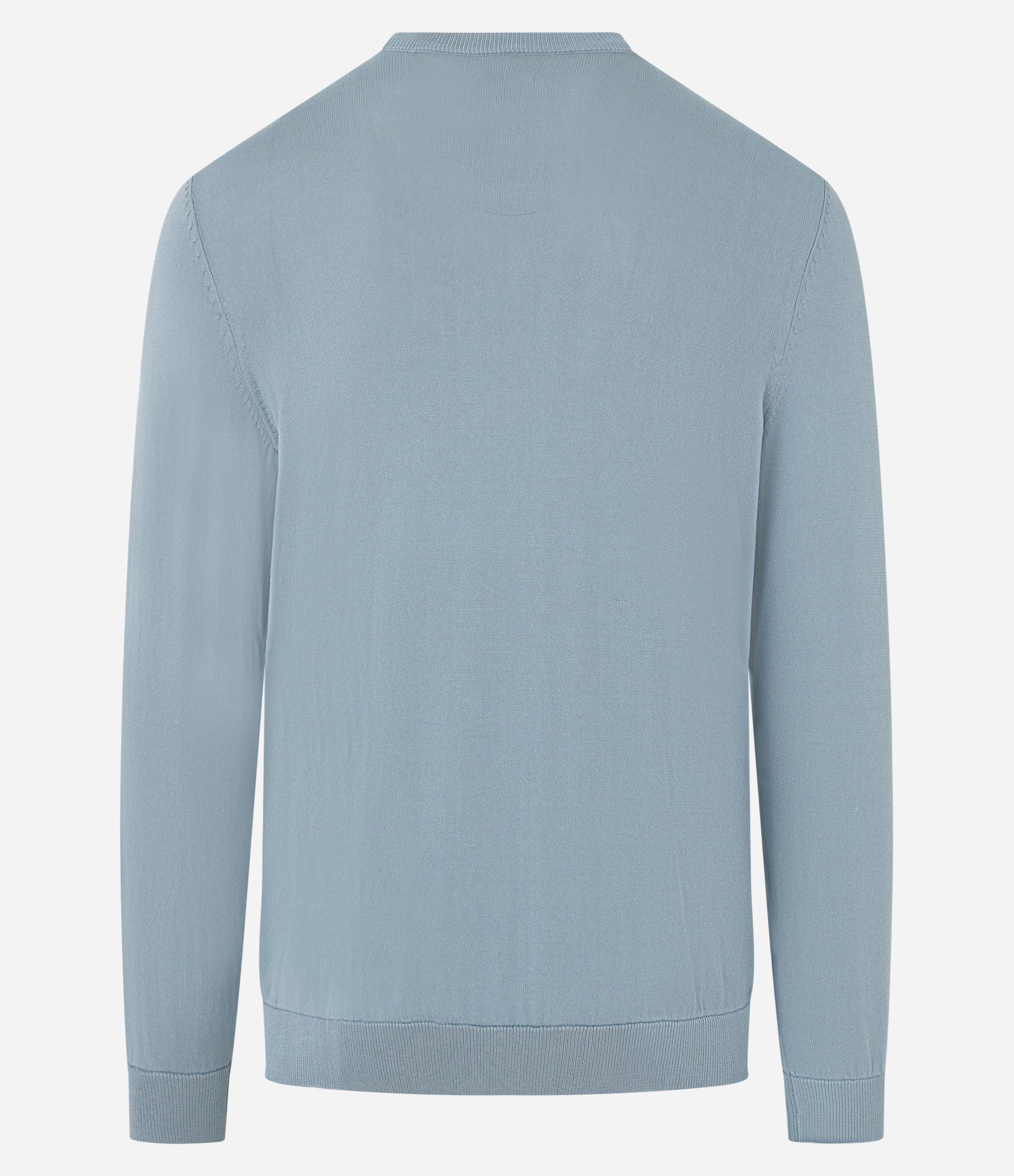 Suéter Básico em Viscose com Gola Redonda Cinza 6