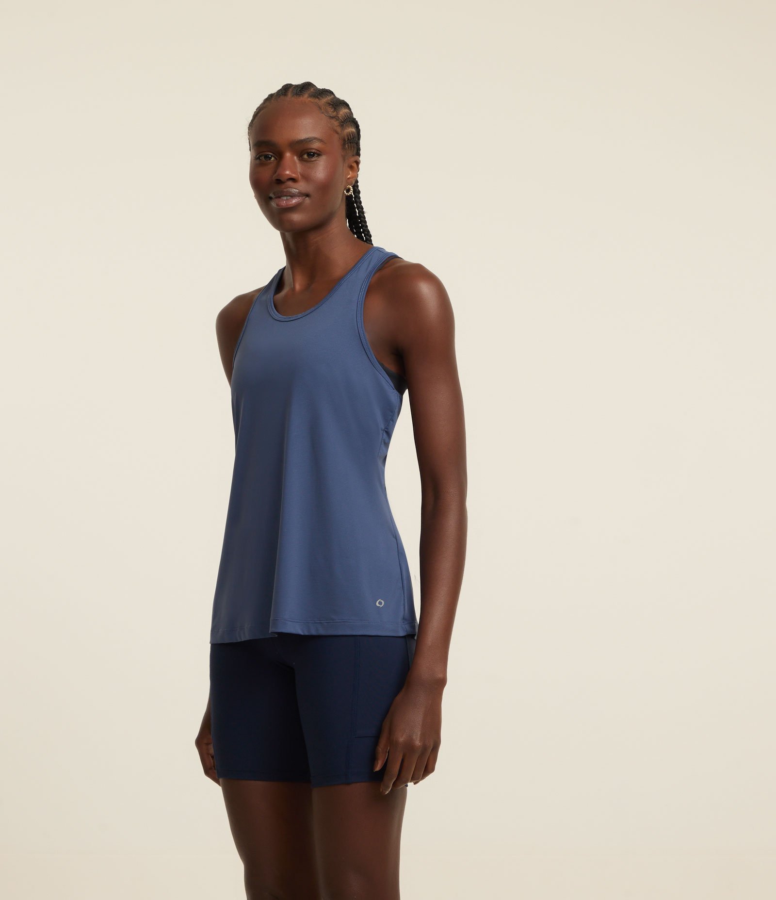 Bermuda Esportiva em Poliamida Básica Azul 1