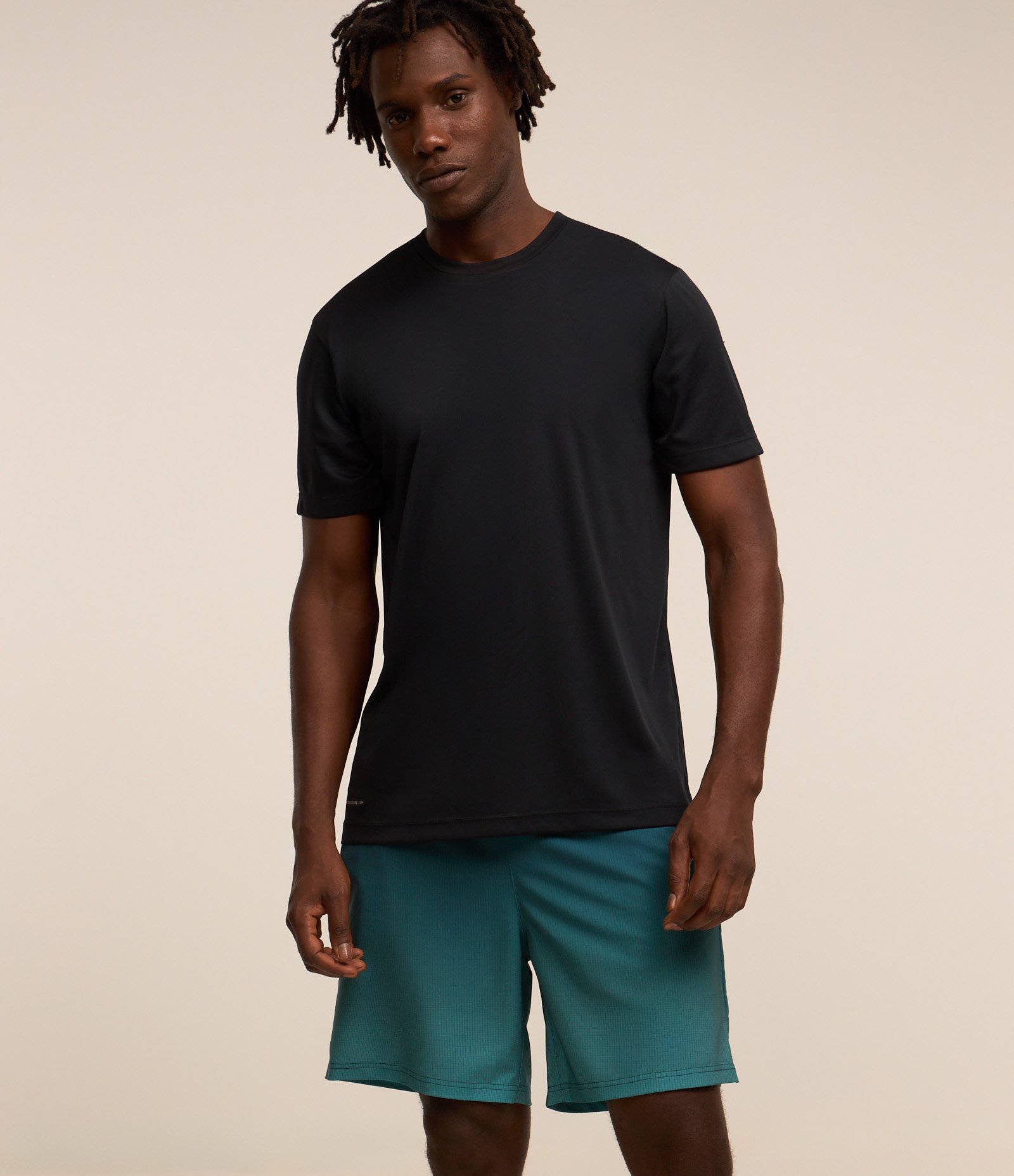 Bermuda Esportiva com Xadrez e Degrade na Barra Verde 3