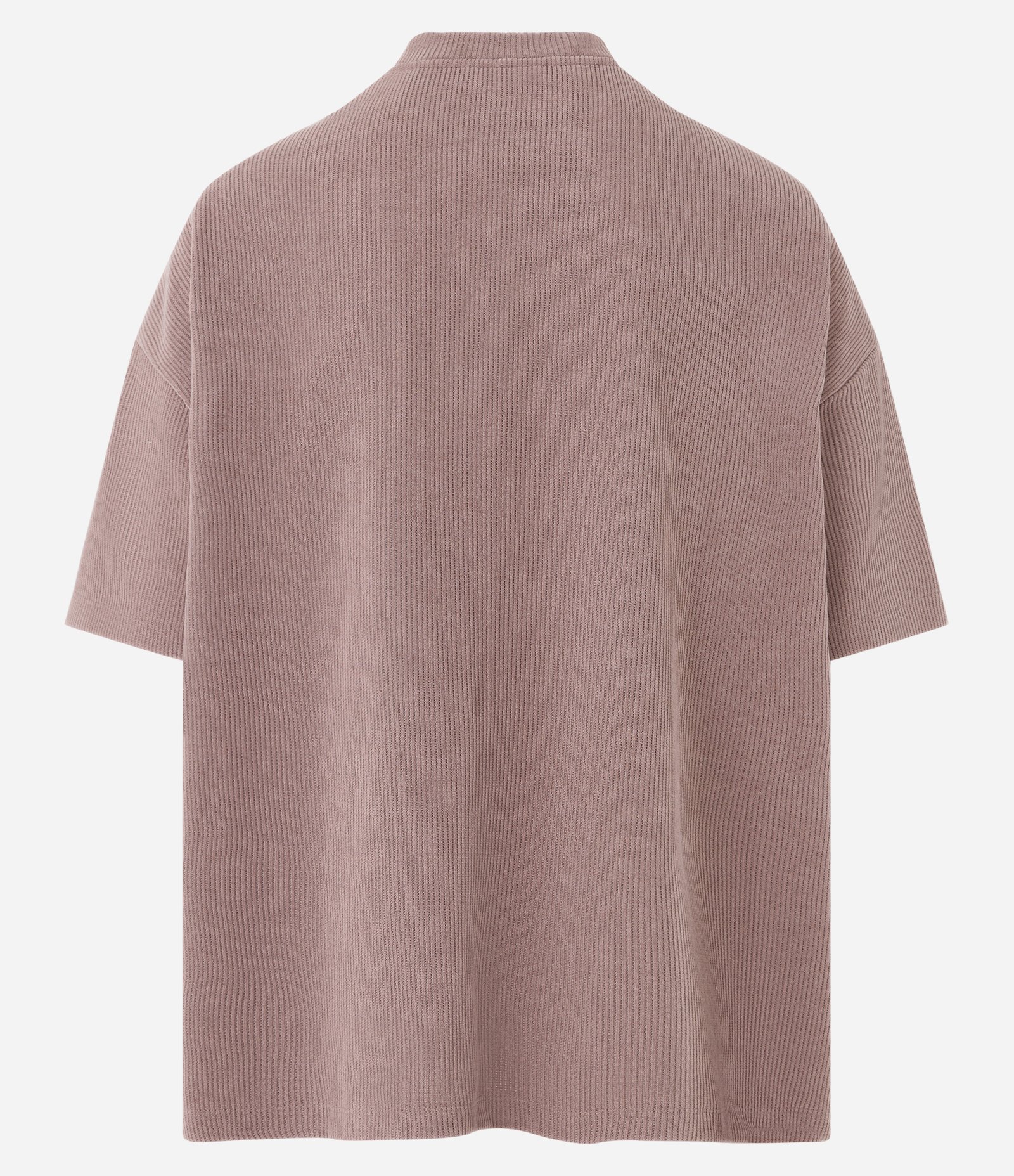 Camiseta em Cotelê com Bordado Lettering Bege 7