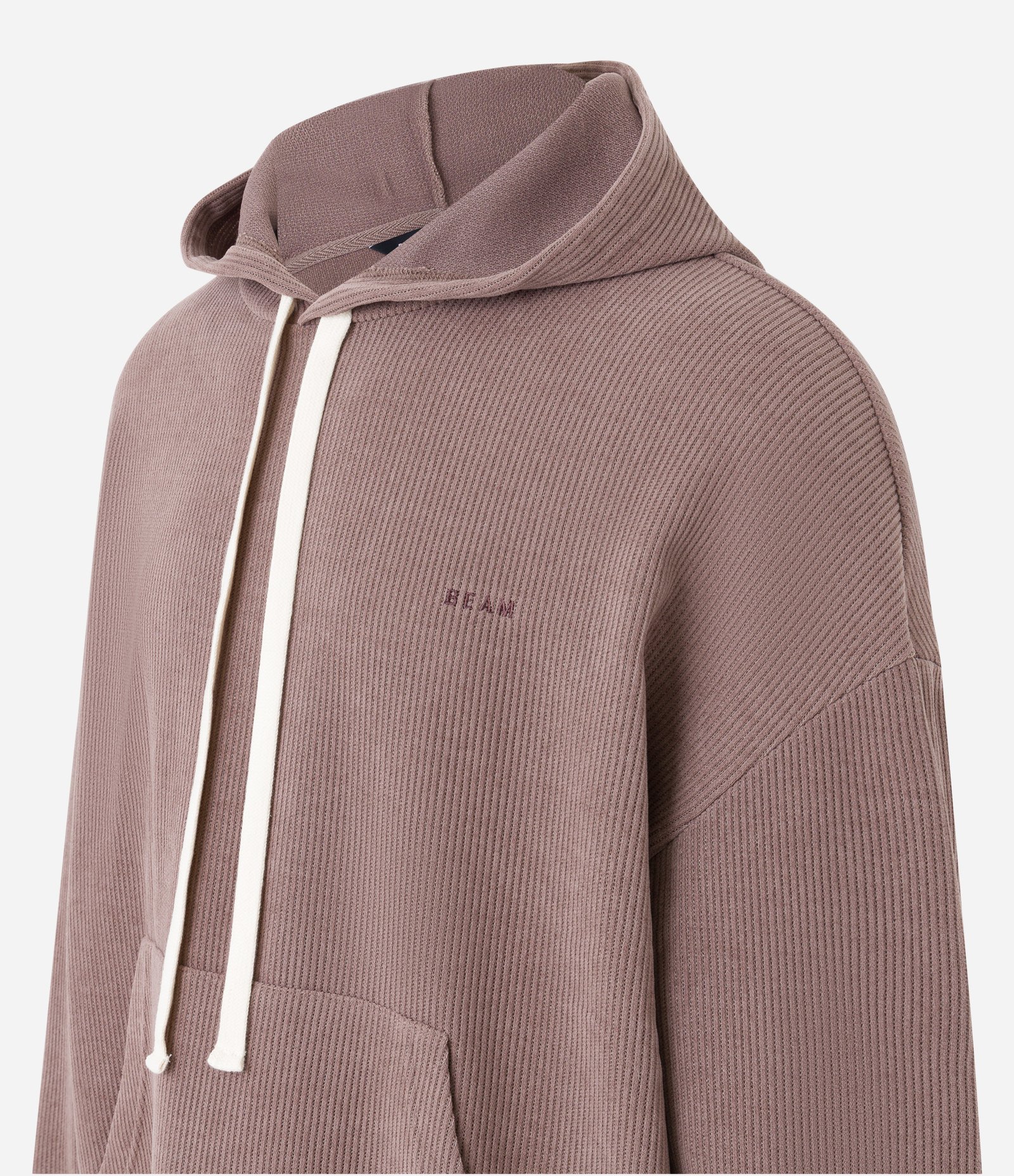 Casaco Balloon em Moletom com Capuz Marrom 8