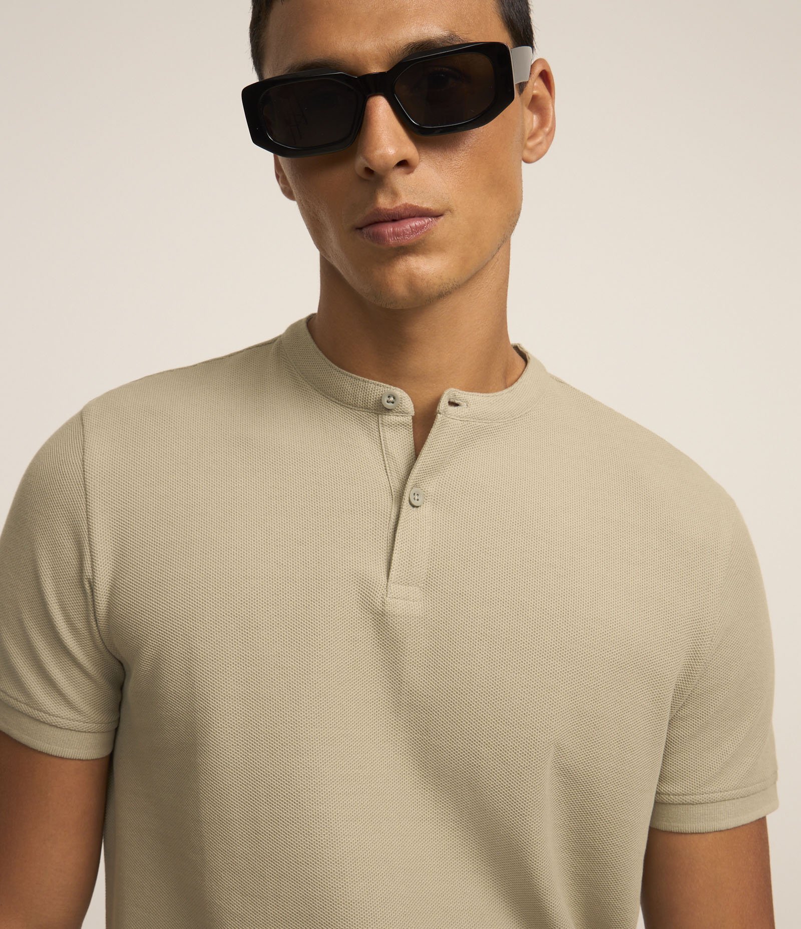 Camisa Polo Slim em Piquet Texturizado 3