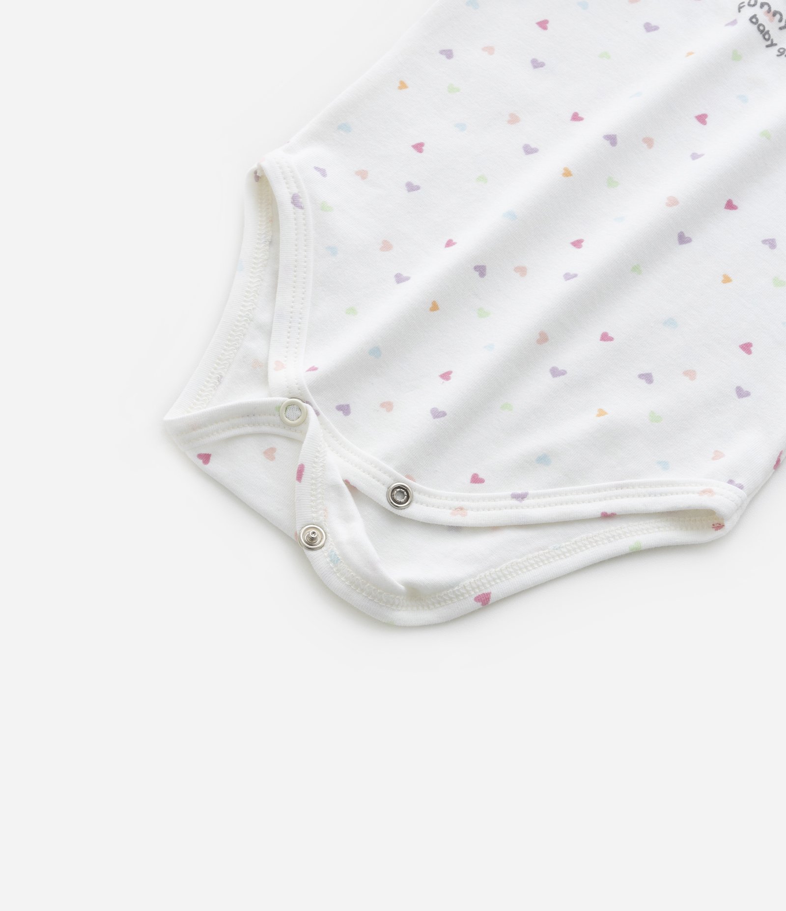 Body Infantil com Estampa de Gatinha com Corações - Tam RN a 18 meses Branco Neve 7