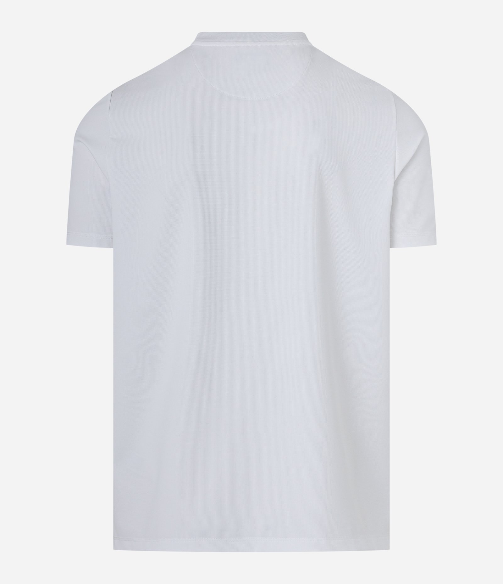 Camiseta Slim Maquinetada Performance com Gola Redonda Branco 10