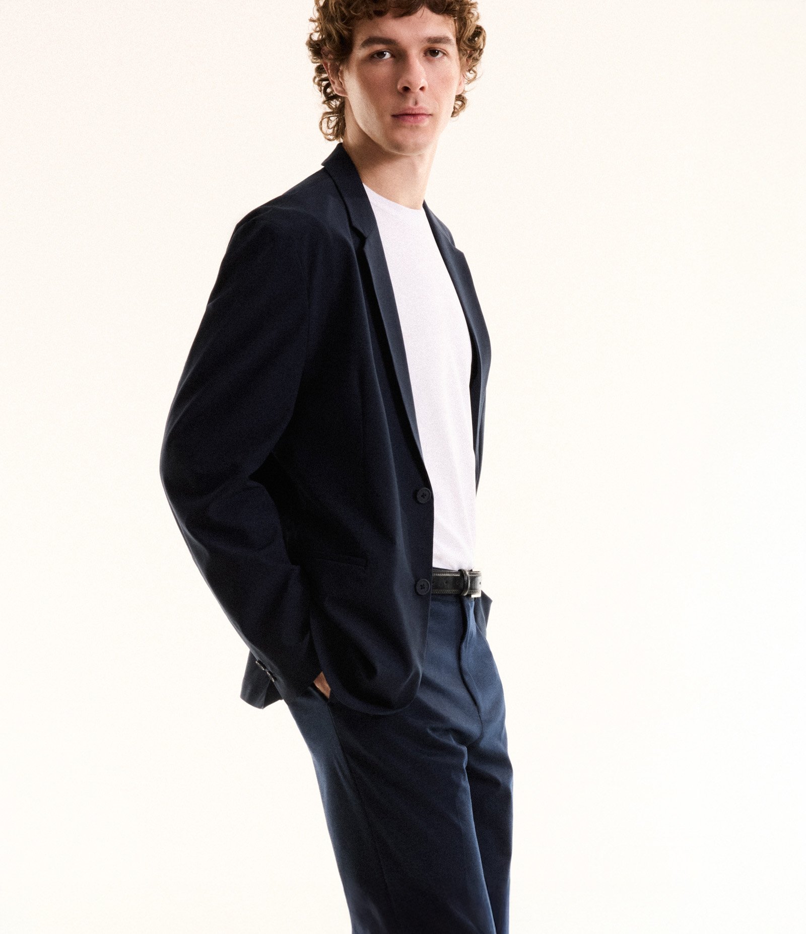 Camiseta Slim Maquinetada Performance com Gola Redonda Branco 2