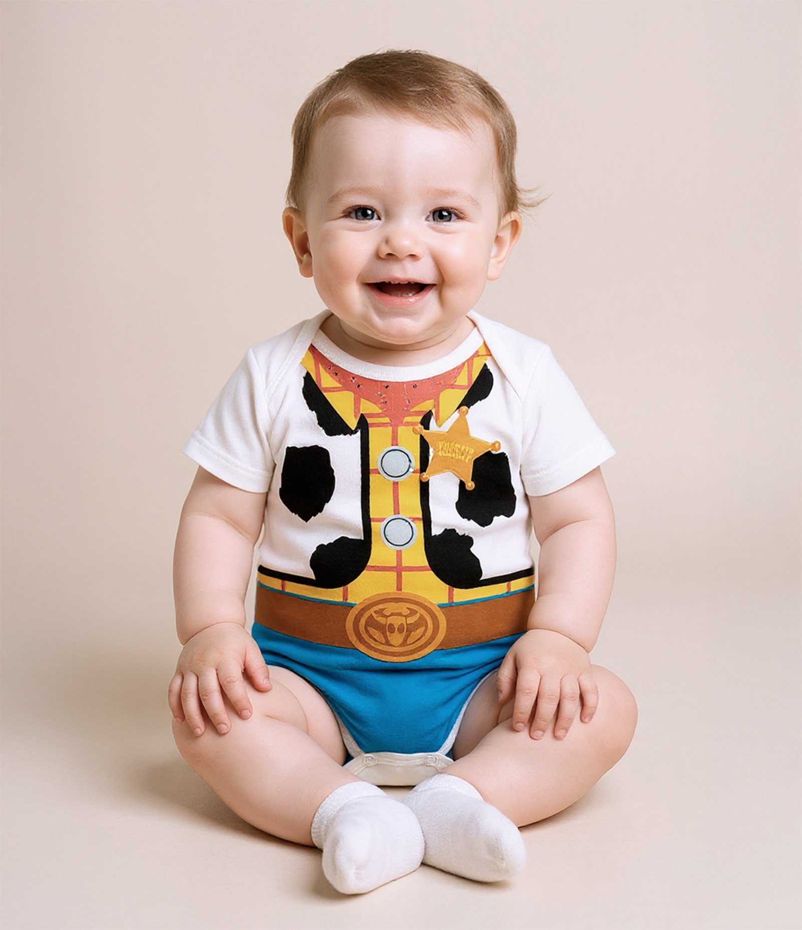 Body Infantil com Estampa Toy Story - Tam 0 a 18 meses Branco 1