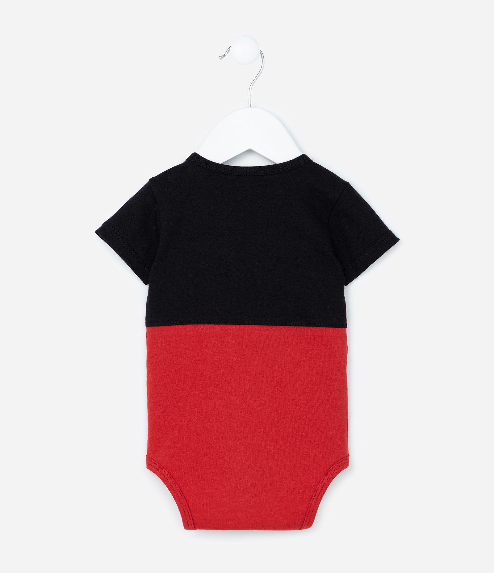 Body Infantil com Estampa Mickey com Gorro - Tam 0 a 18 meses Preto 4