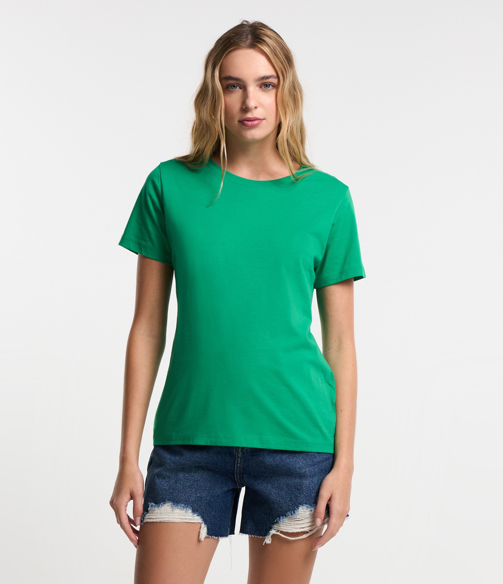 Camiseta Básica em Algodão com Manga Curta 4