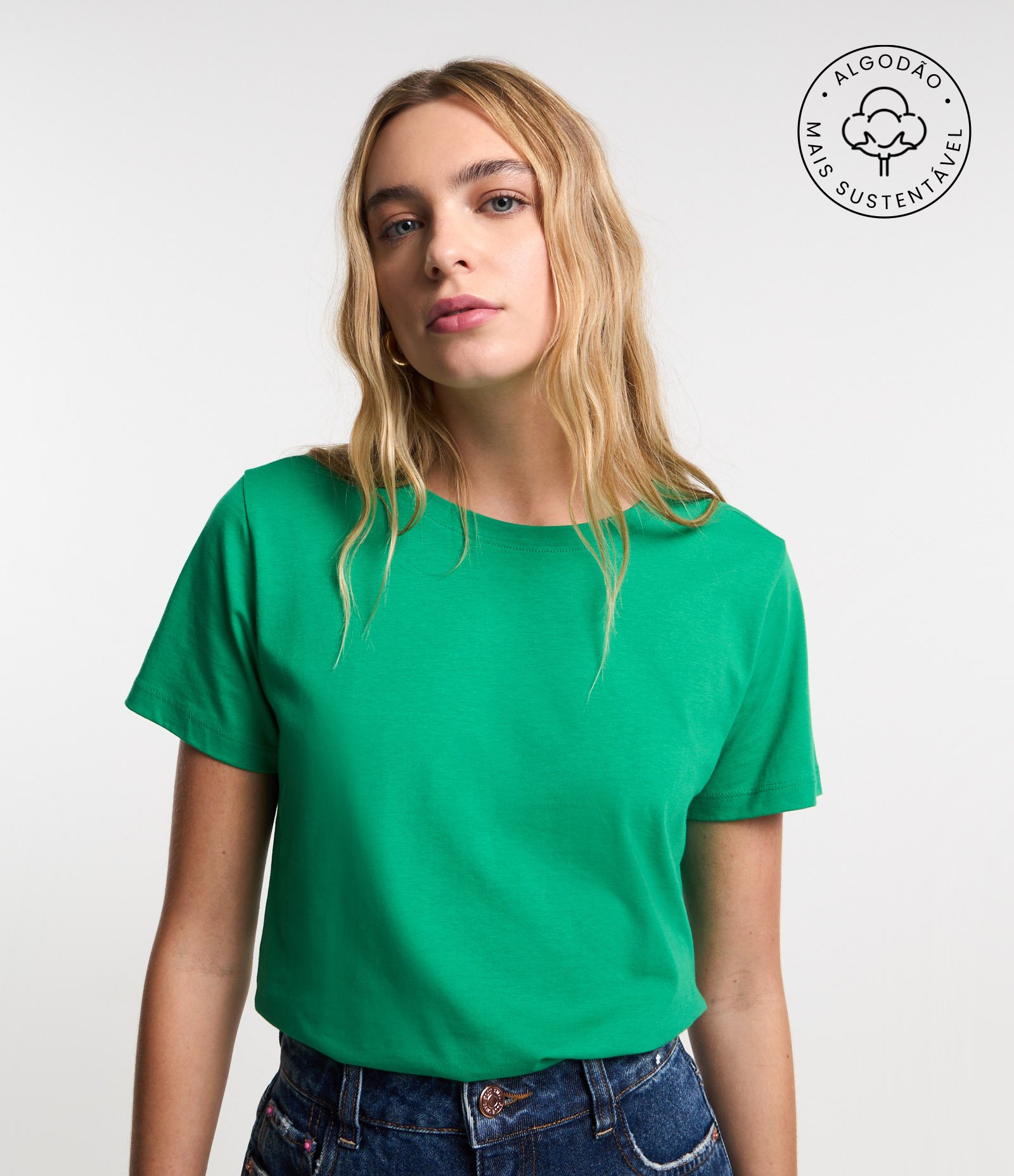 Camiseta Básica em Algodão com Manga Curta 1