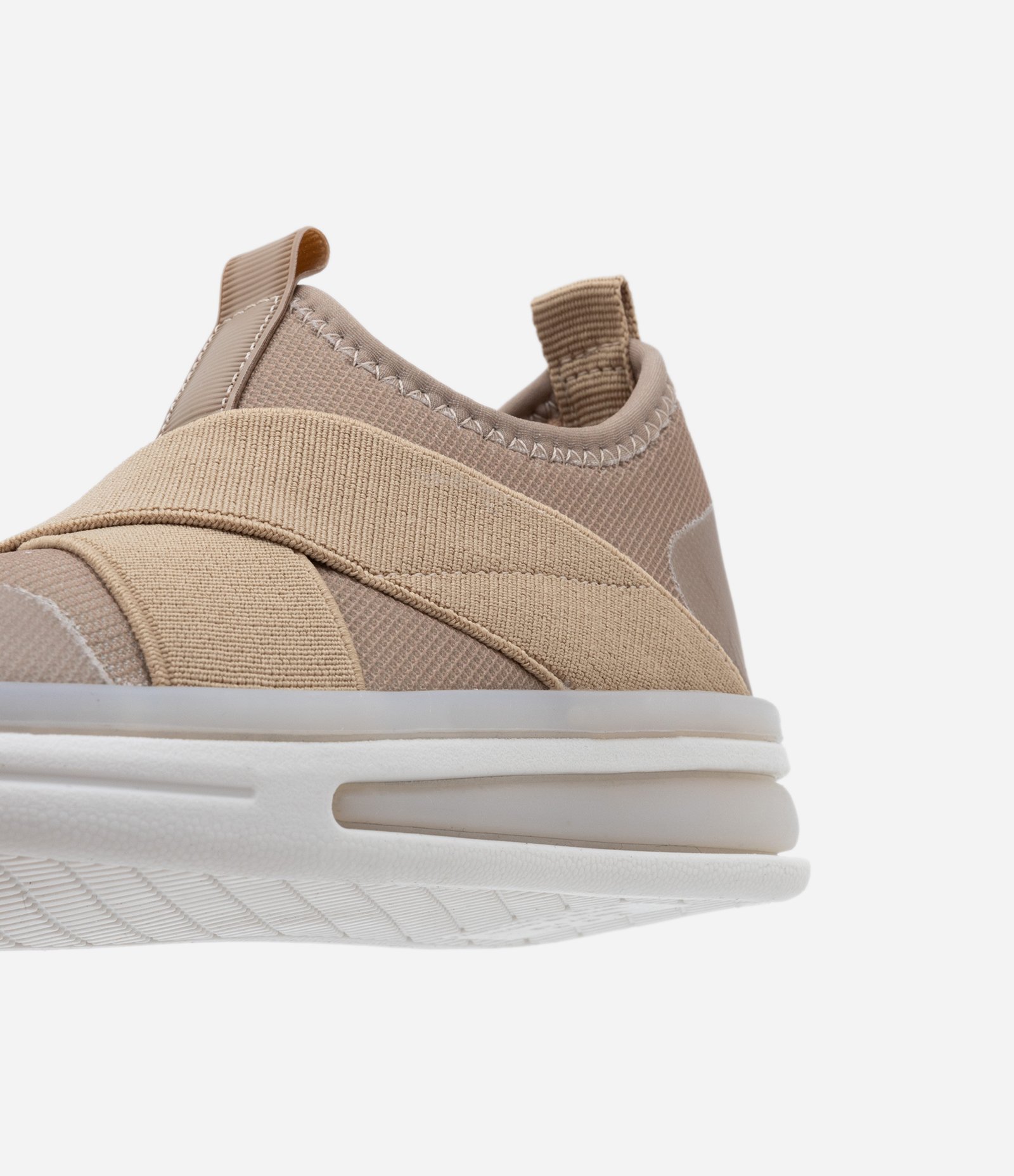 Tênis Calce Fácil Infantil com Tiras Elásticas e Sola LED - Tam 20 ao 27 Bege 3