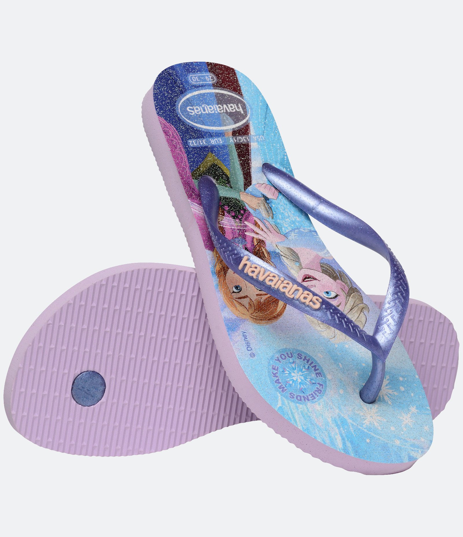 Chinelo Slim Infantil com Estampa de Princesas Havaianas - Tam 23 ao 36 3
