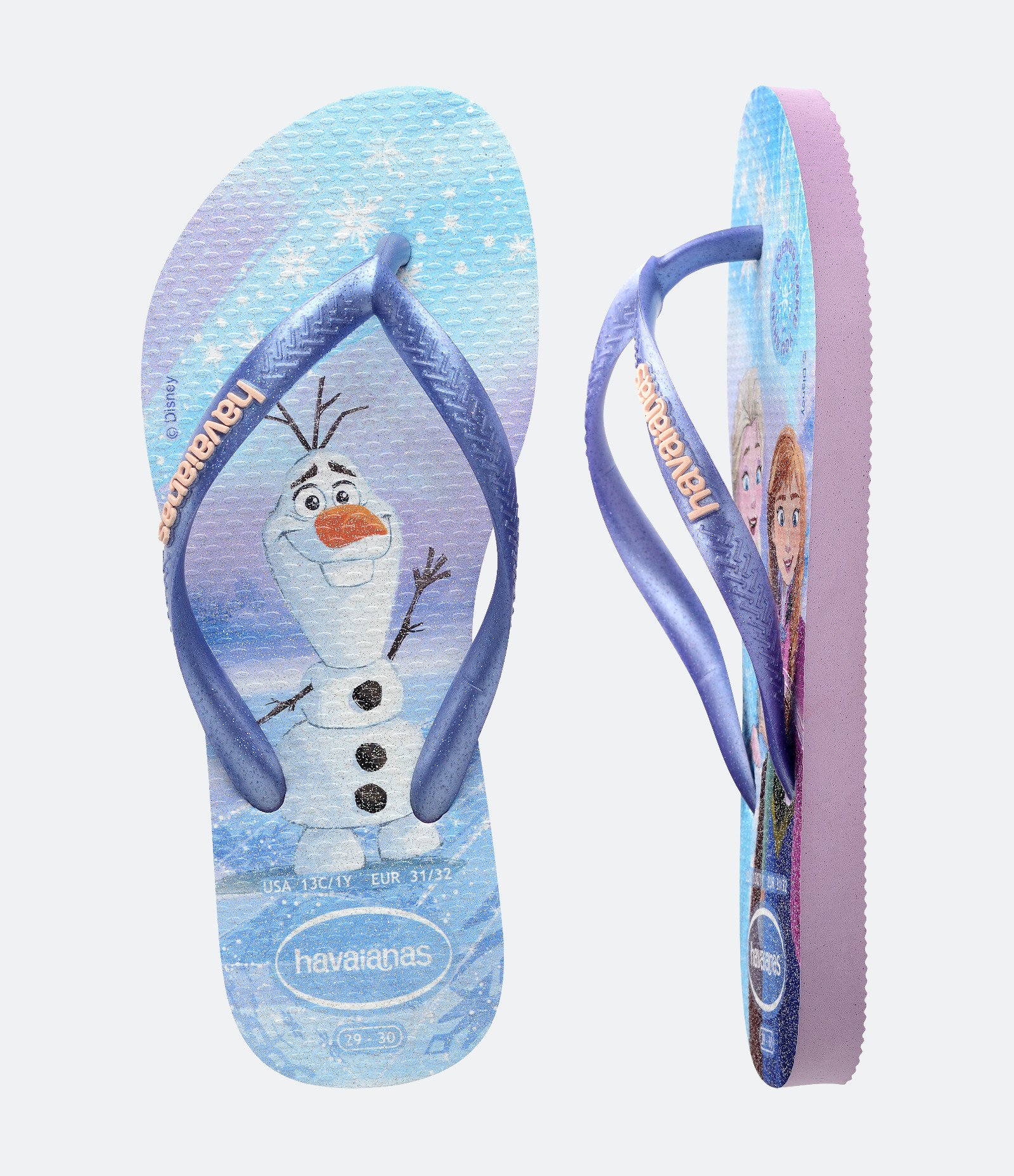 Chinelo Slim Infantil com Estampa de Princesas Havaianas - Tam 23 ao 36 4
