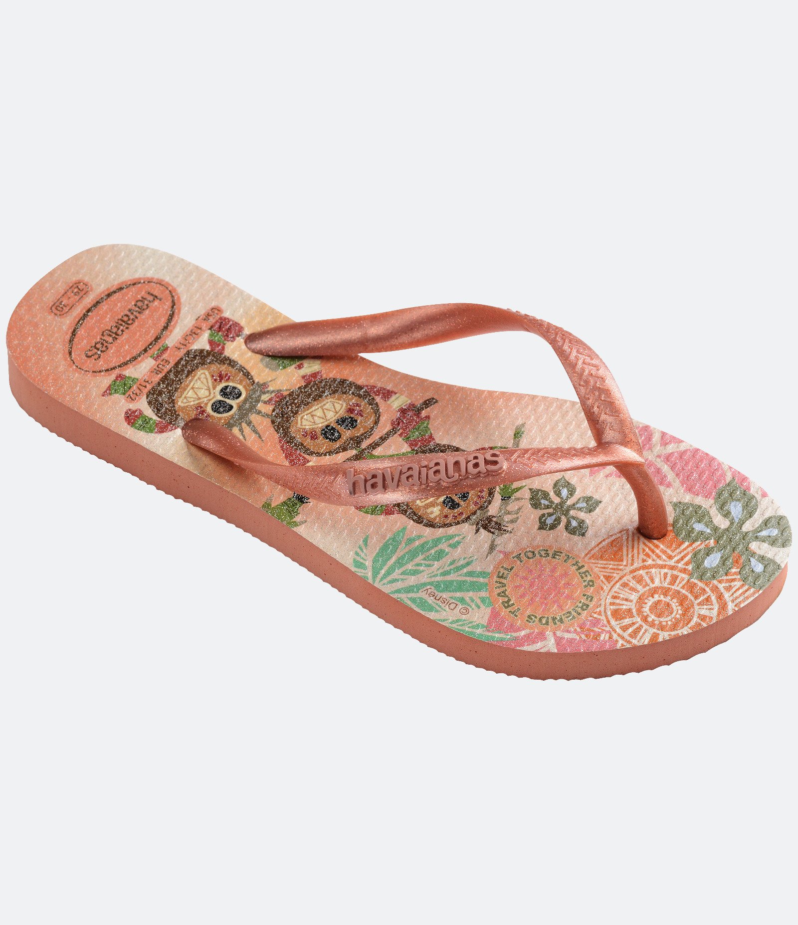 Chinelo Slim Infantil com Estampa de Princesas Havaianas - Tam 23 ao 36 2