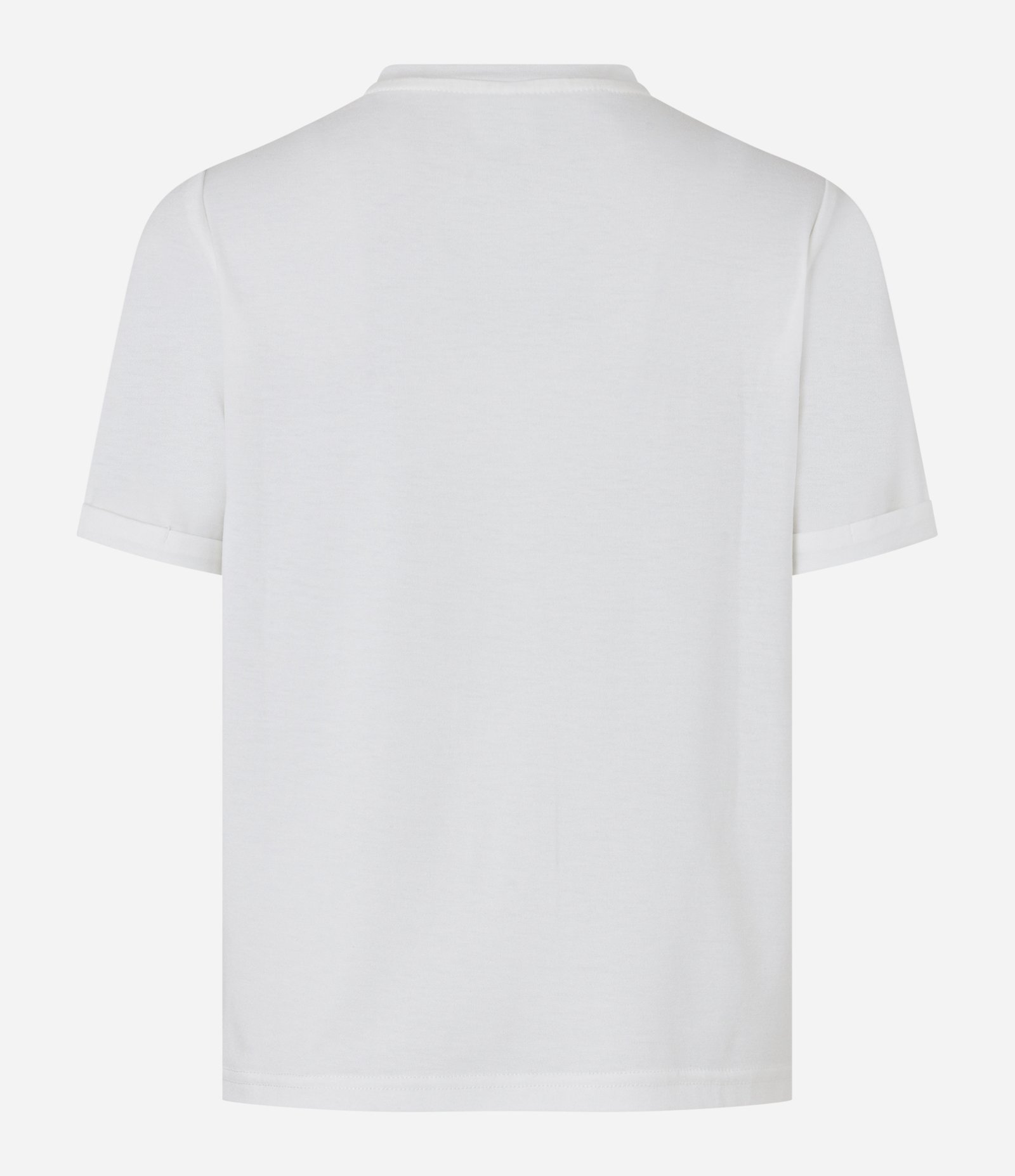 Blusa em Viscose com Decote V e Corações Metalizados Branco 3