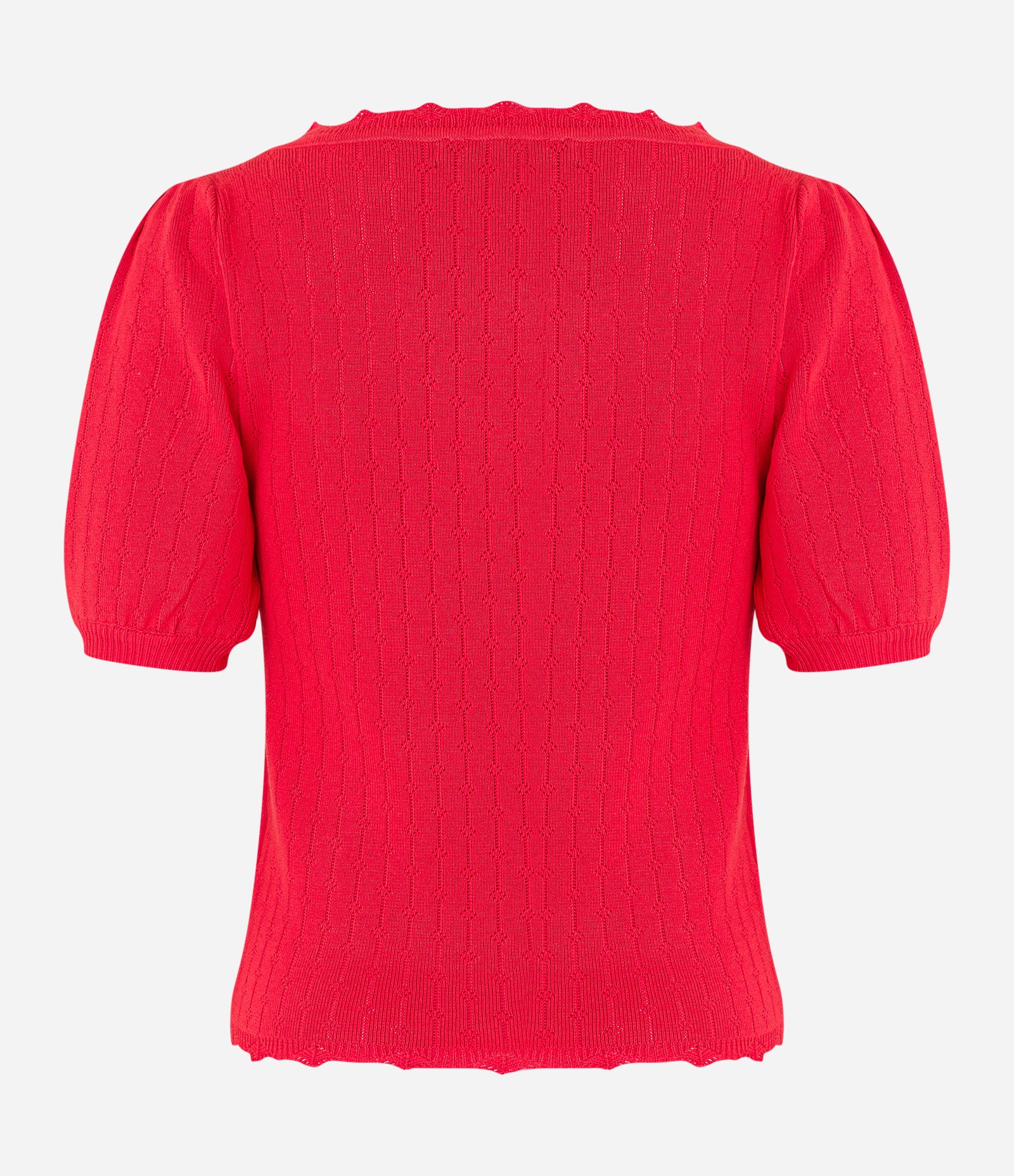 Blusa com Botões Diferenciados e Bicos de Efeito Crochê 6