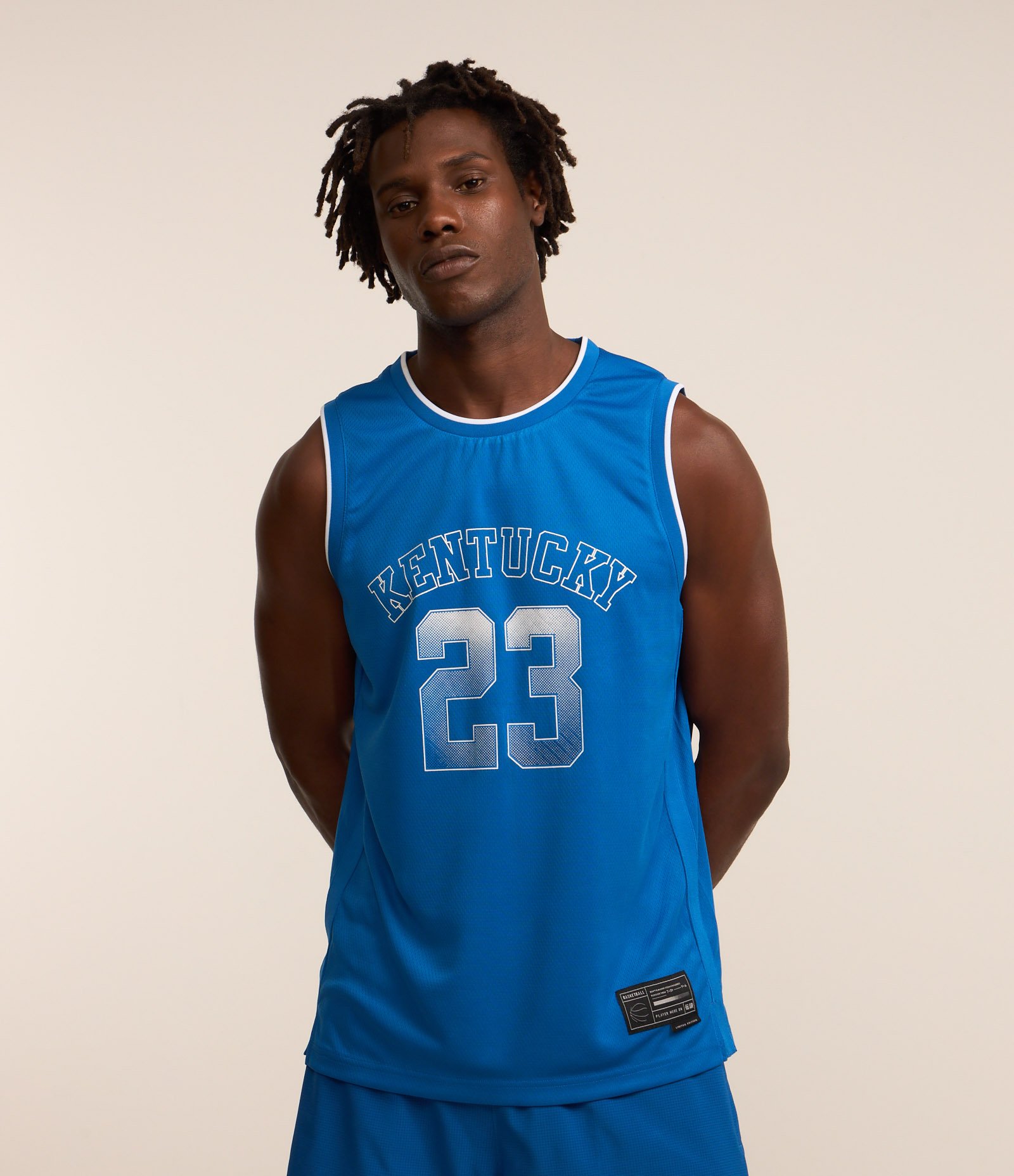 Regata Basquete Esportiva com Tecnologia Dry e Estampa Kentucky 23 Azul 1