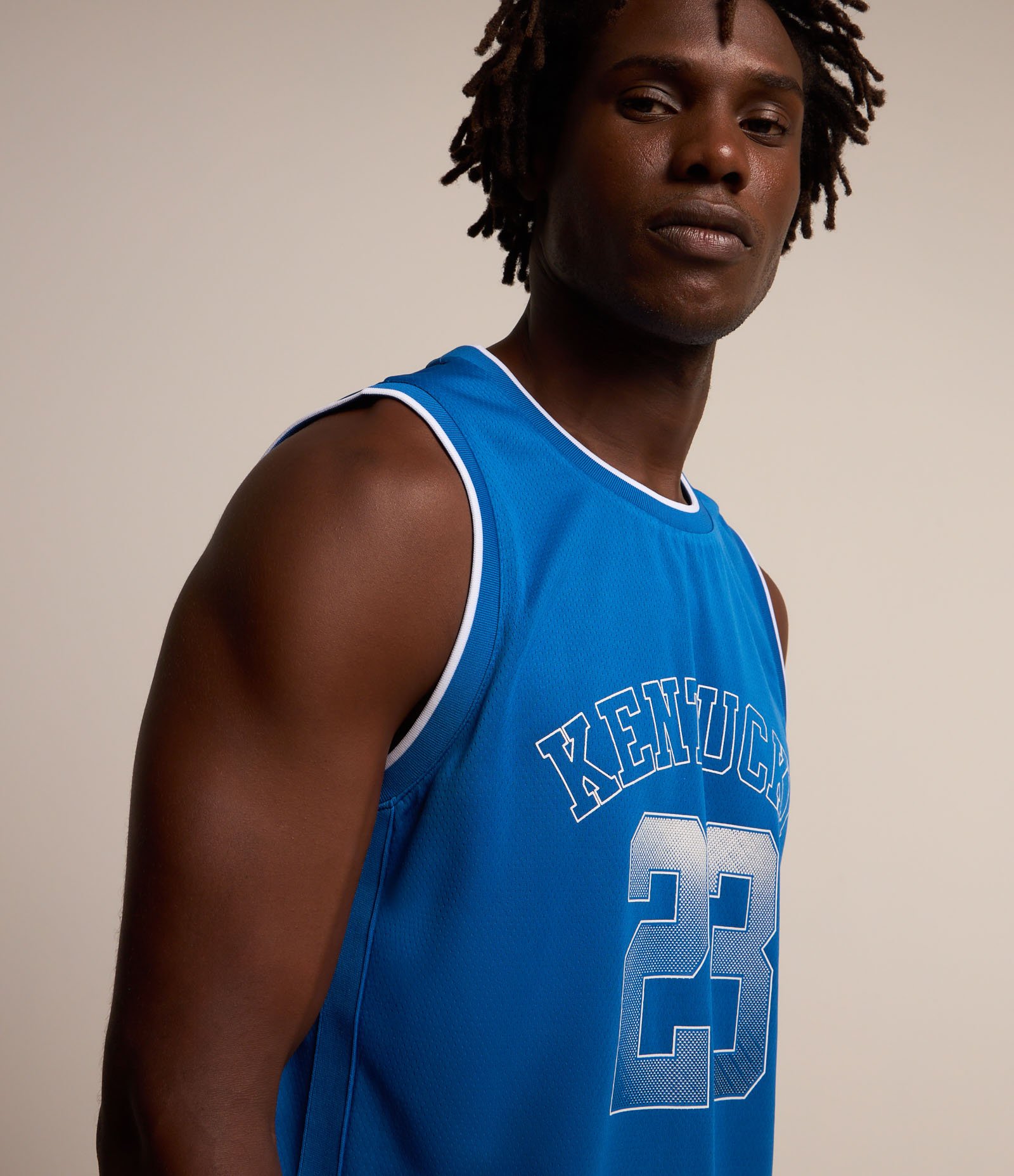 Regata Basquete Esportiva com Tecnologia Dry e Estampa Kentucky 23 Azul 3