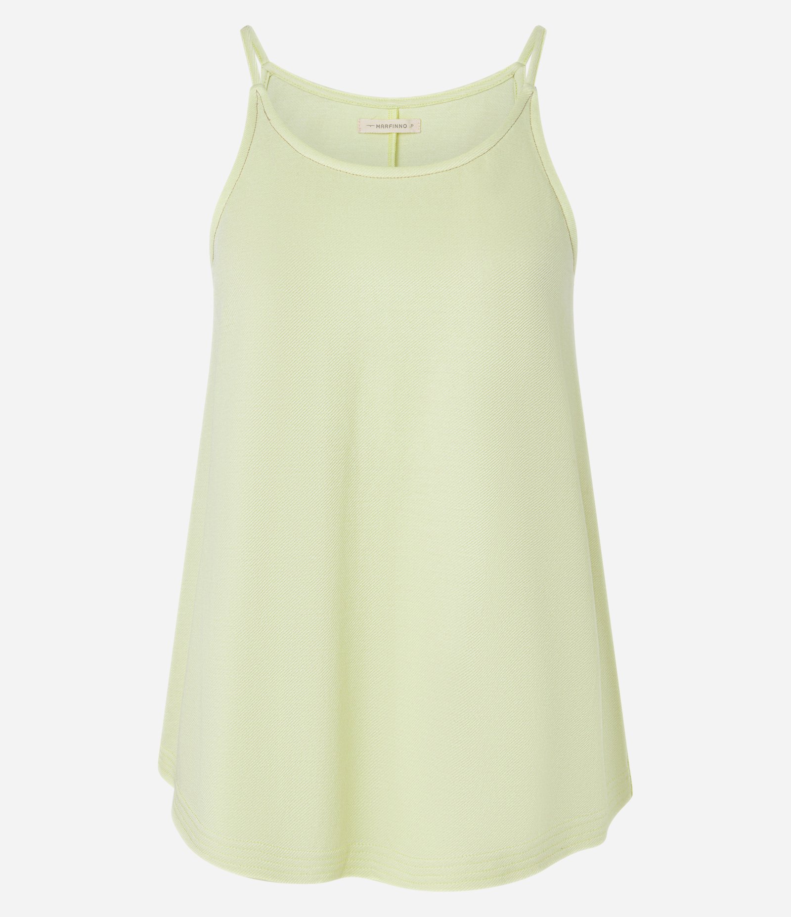 Blusa de Alça em Piquet com Gola Redonda Verde 2