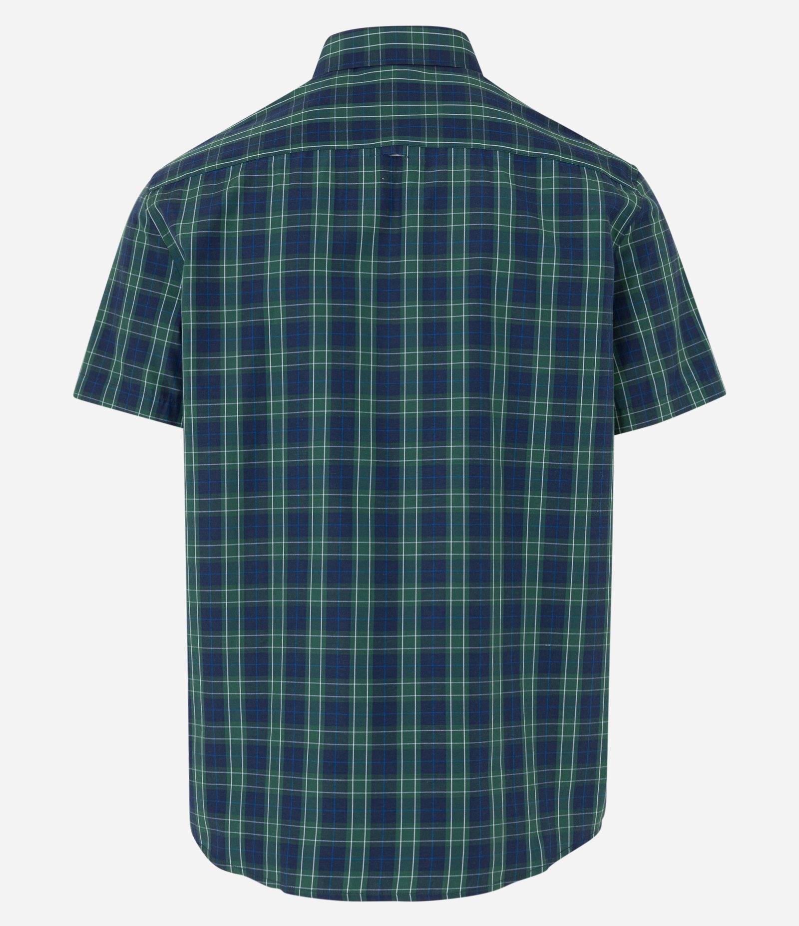 Camisa em Algodão Xadrez em Fio Tinto Azul Marinho 7