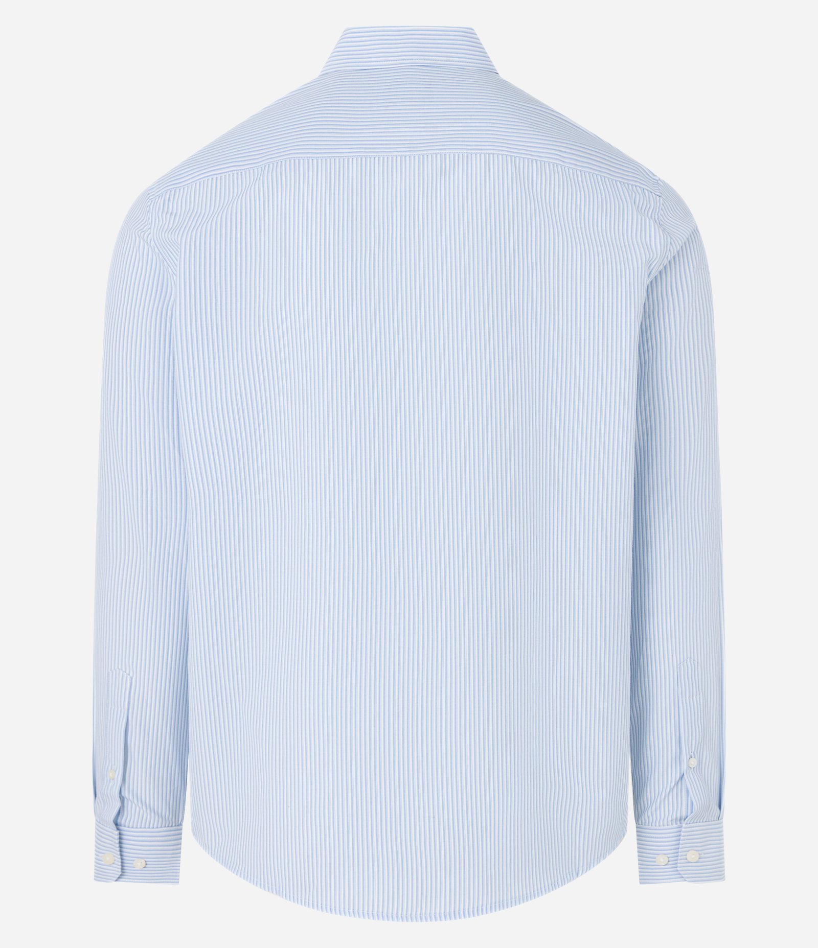 Camisa Regular em Alfaiataria Listrada Azul 7