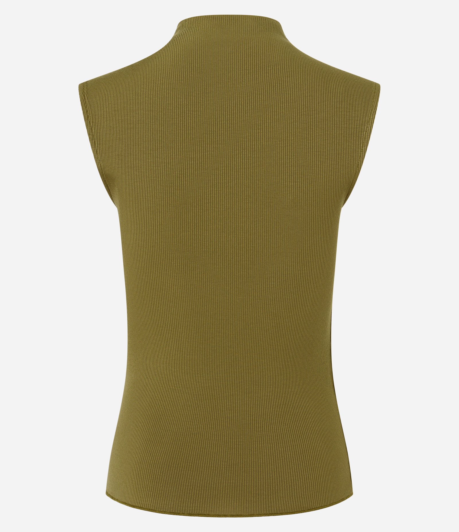 Blusa Sem Manga em Viscose com Gola Alta e Textura Canelada 7