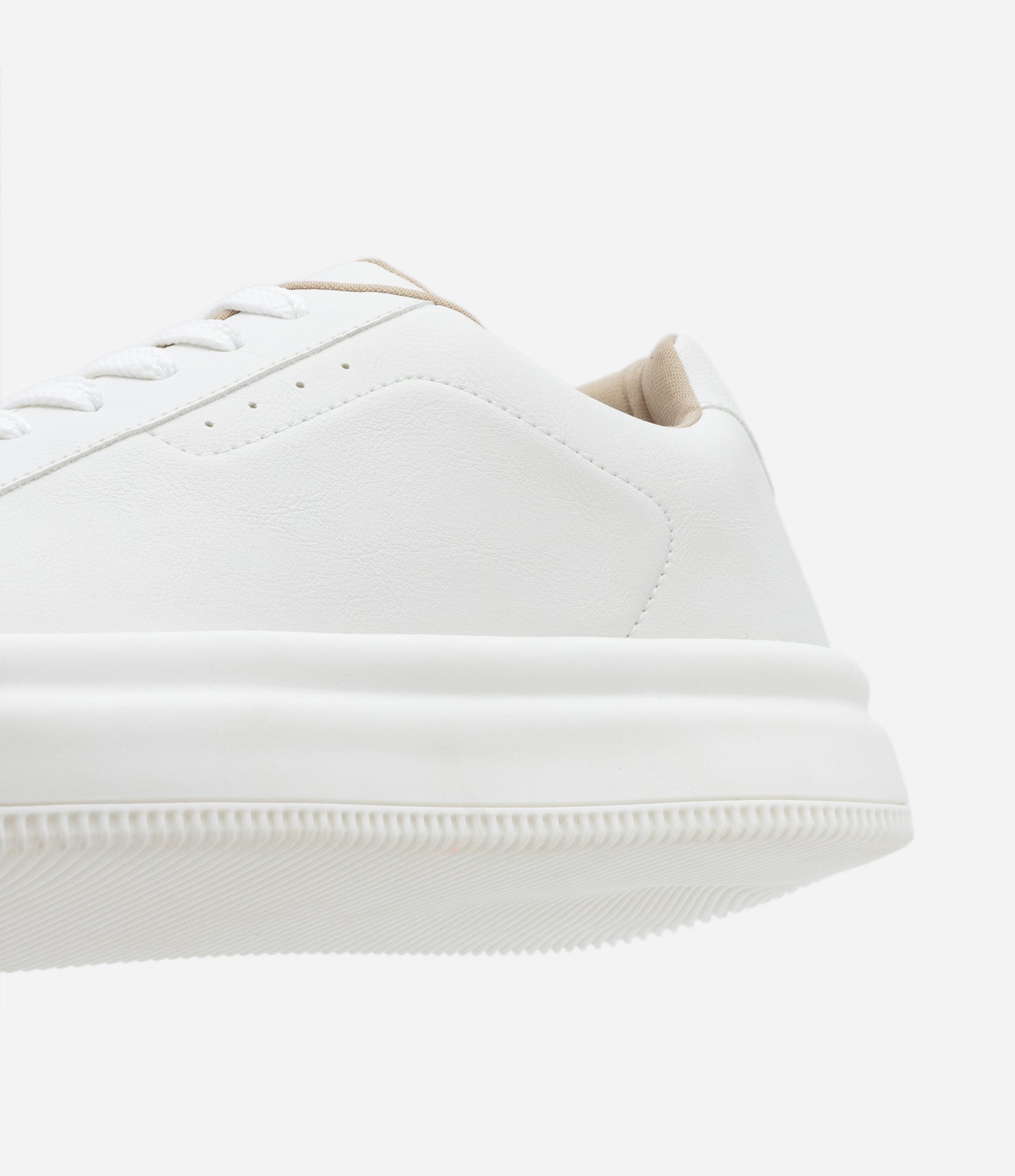 Tênis Casual em PU com Solado Bold Branco 2