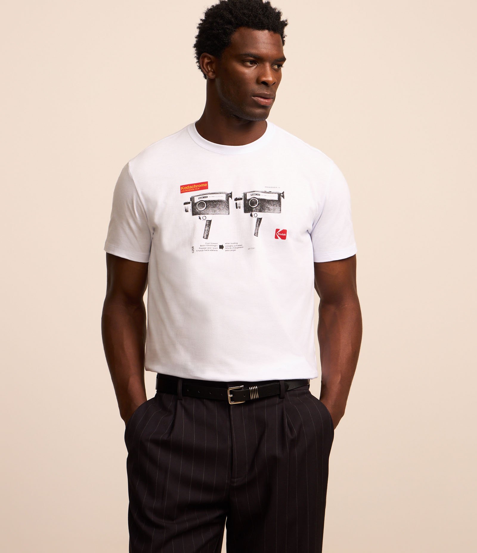 Camiseta em Algodão com Estampa Stellar Compass Kodak Branco 2