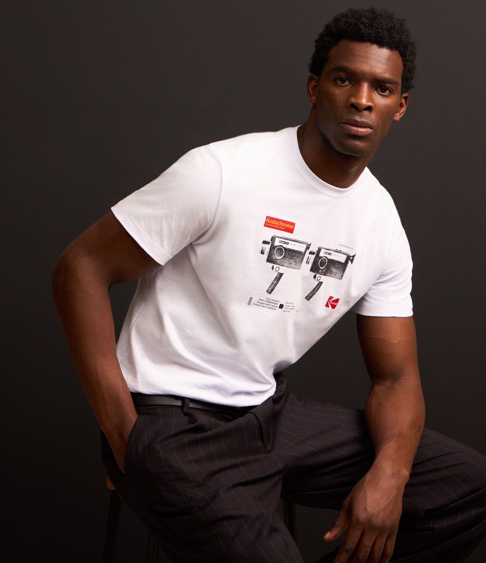 Camiseta em Algodão com Estampa Stellar Compass Kodak Branco 4