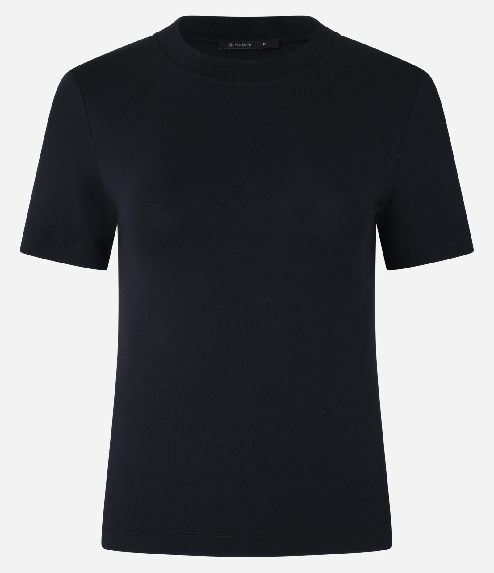 Blusa Básica Justinha em Ribana de Algodão Preto 5