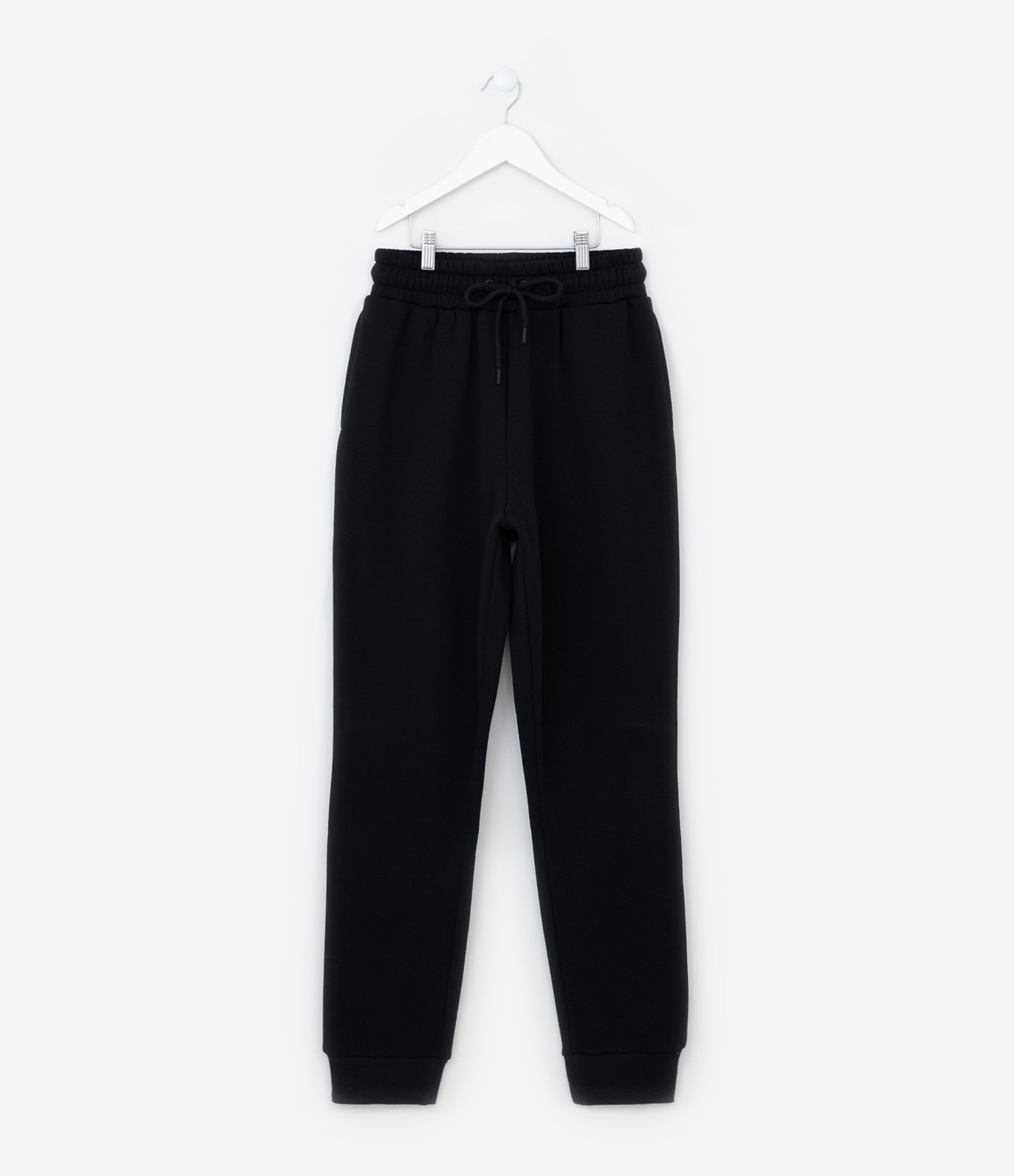 Calça Jogger em Moletom com Forro Fleece Preto 4