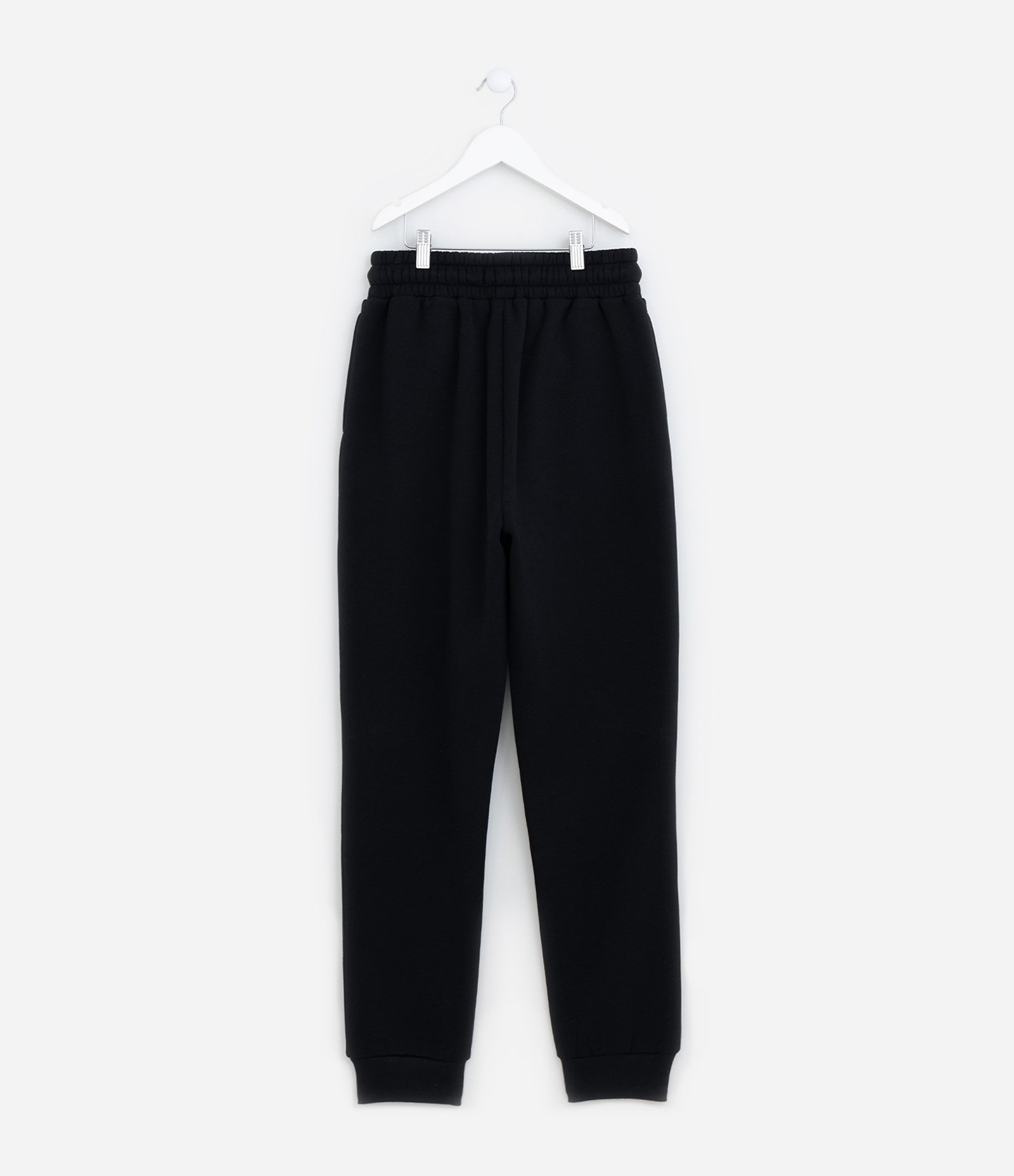 Calça Jogger em Moletom com Forro Fleece Preto 5