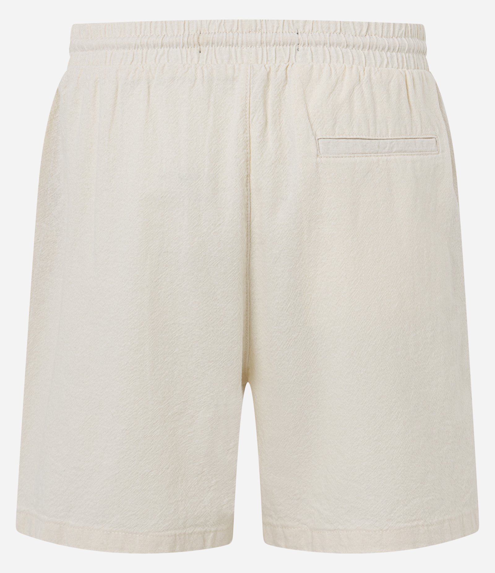 Bermuda em Algodão com Cós Elástico e Textura Off White 7