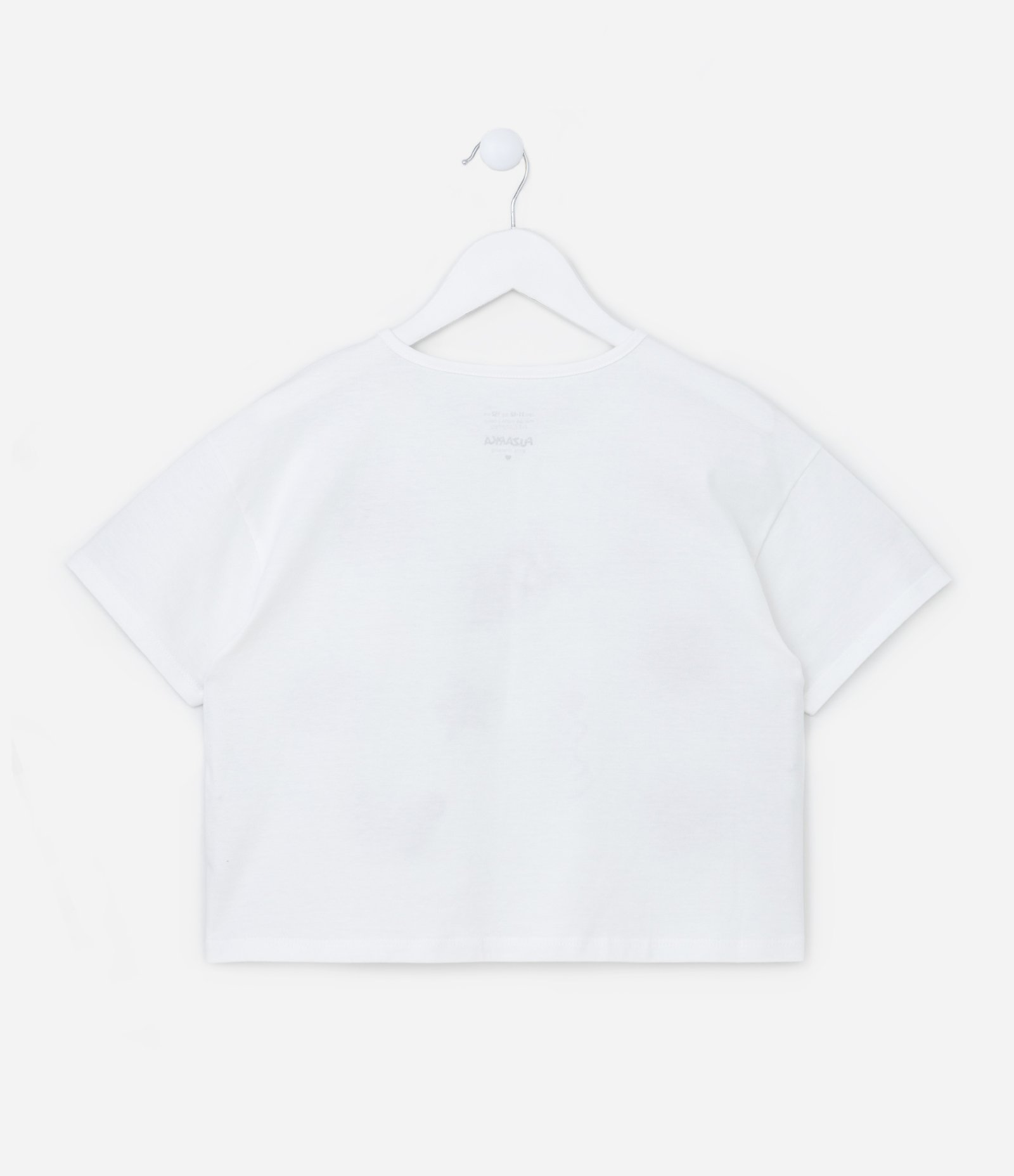 Camiseta Relaxed com Estampa de Doodles - Tam 5 a 14 Anos Branco Neve 2