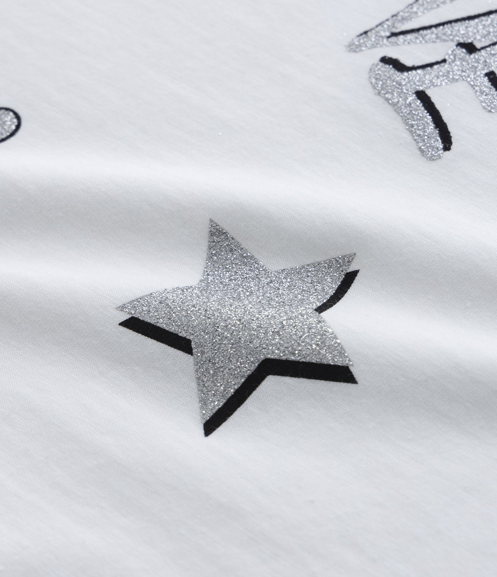 Camiseta Relaxed com Estampa de Doodles - Tam 5 a 14 Anos Branco Neve 3