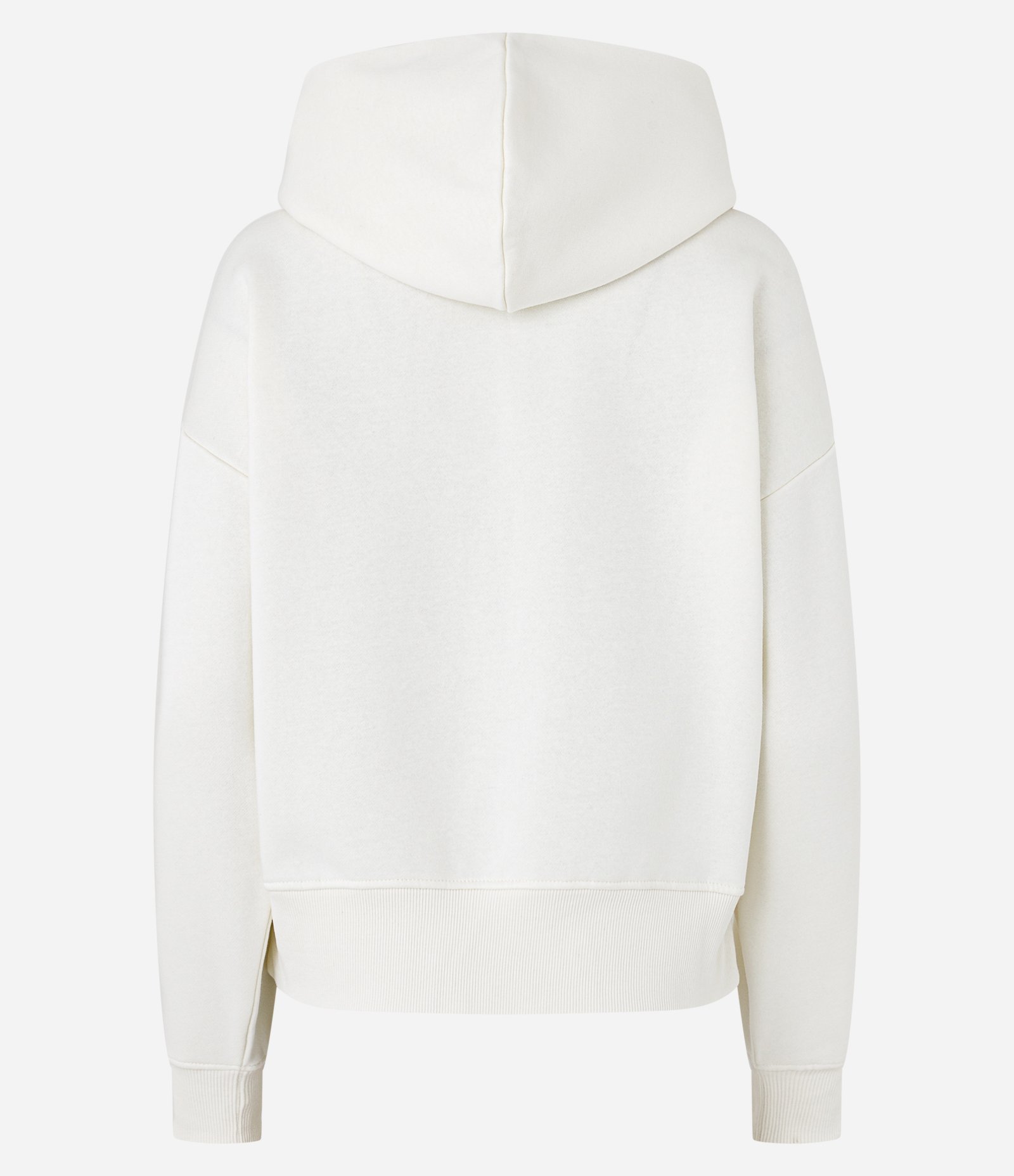 Casaco Fechado Básico em Moletom com Forro Fleece Branco 6